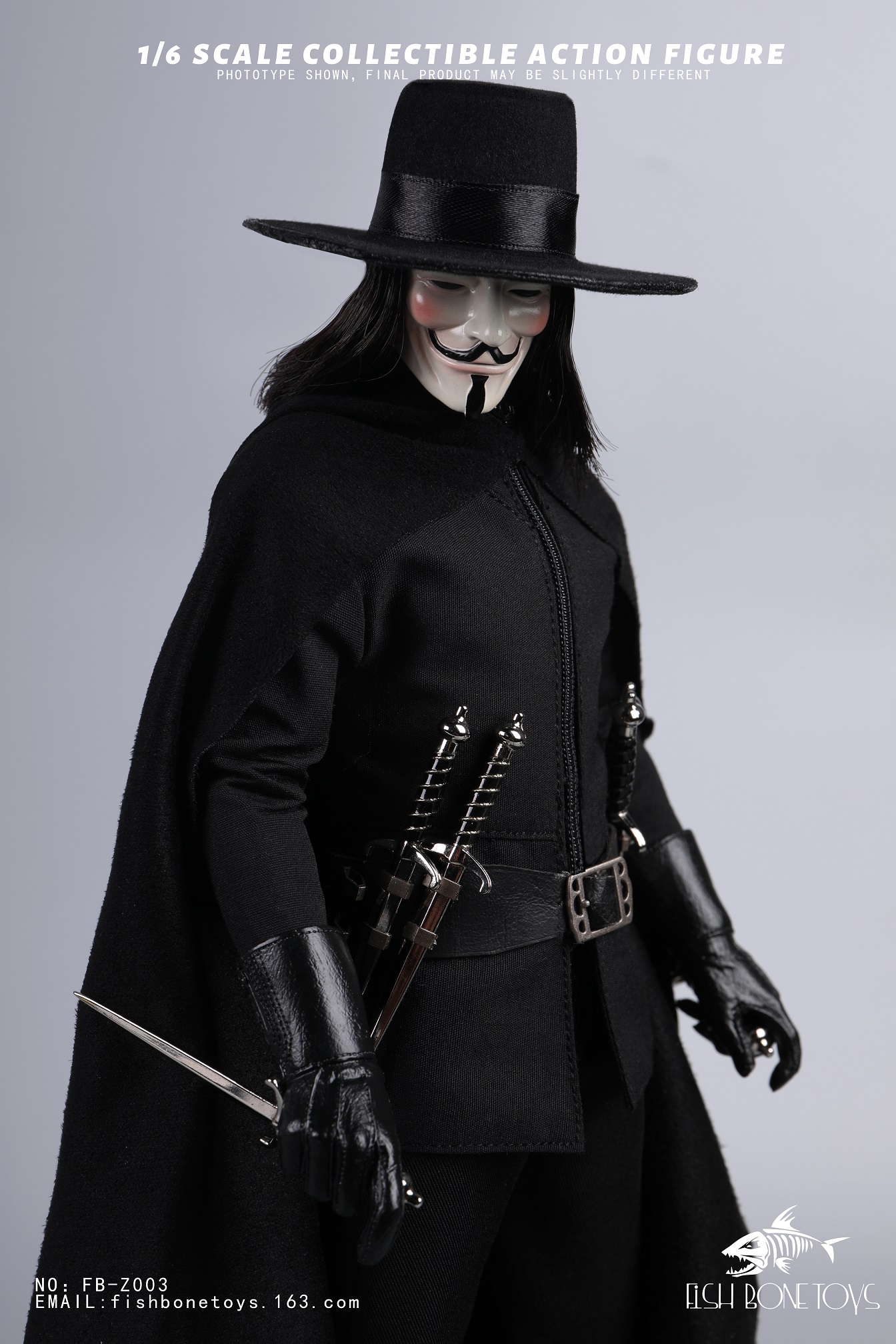 FISH BONETOYS – 1/6 V for Vendetta Action Figure NO:FB-Z003