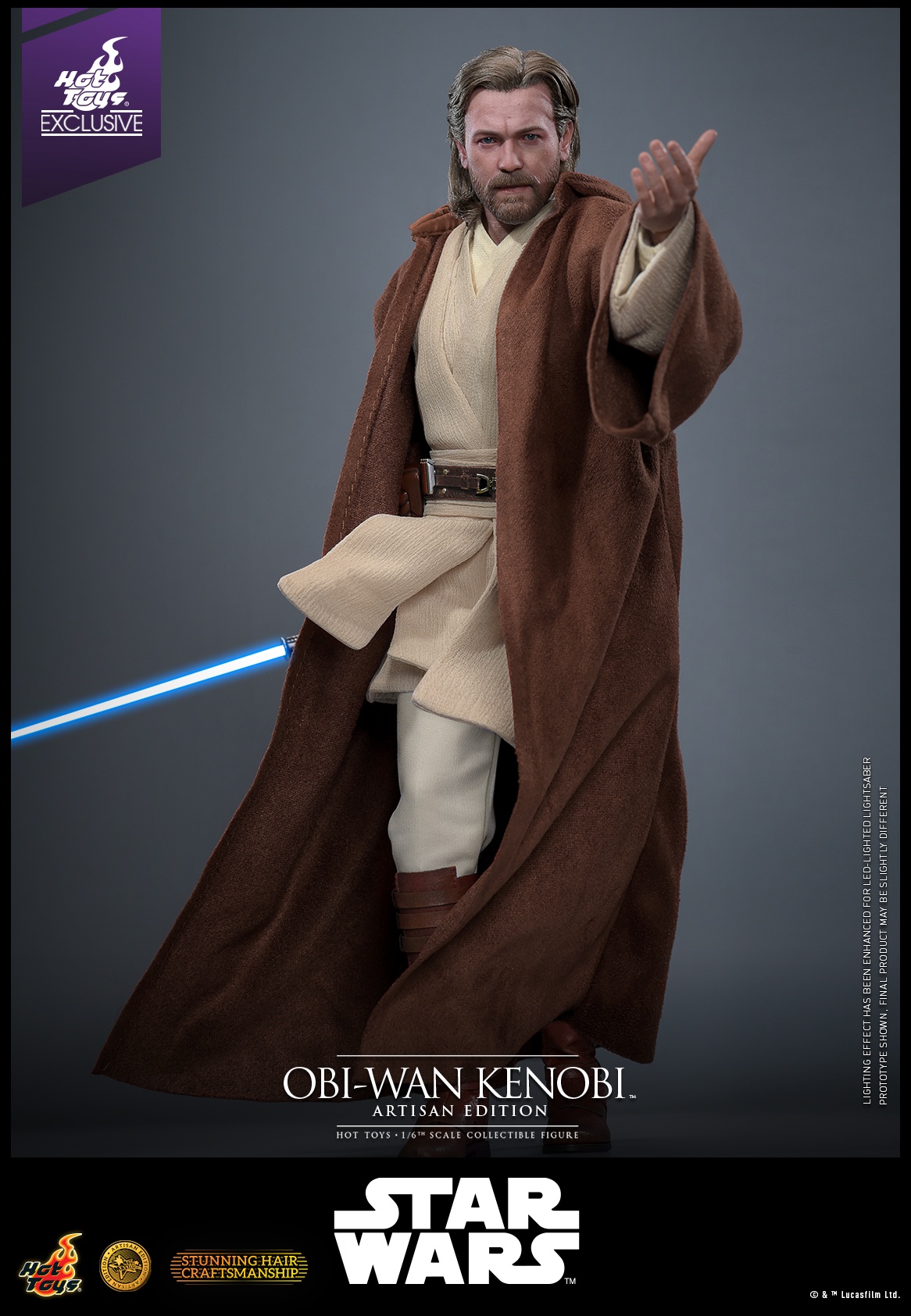 HotToys Studio – Star Wars Episode II Attack of the Clones Obi-Wan Kenobi 1/6 MMS808 Action Figure (Licensed)