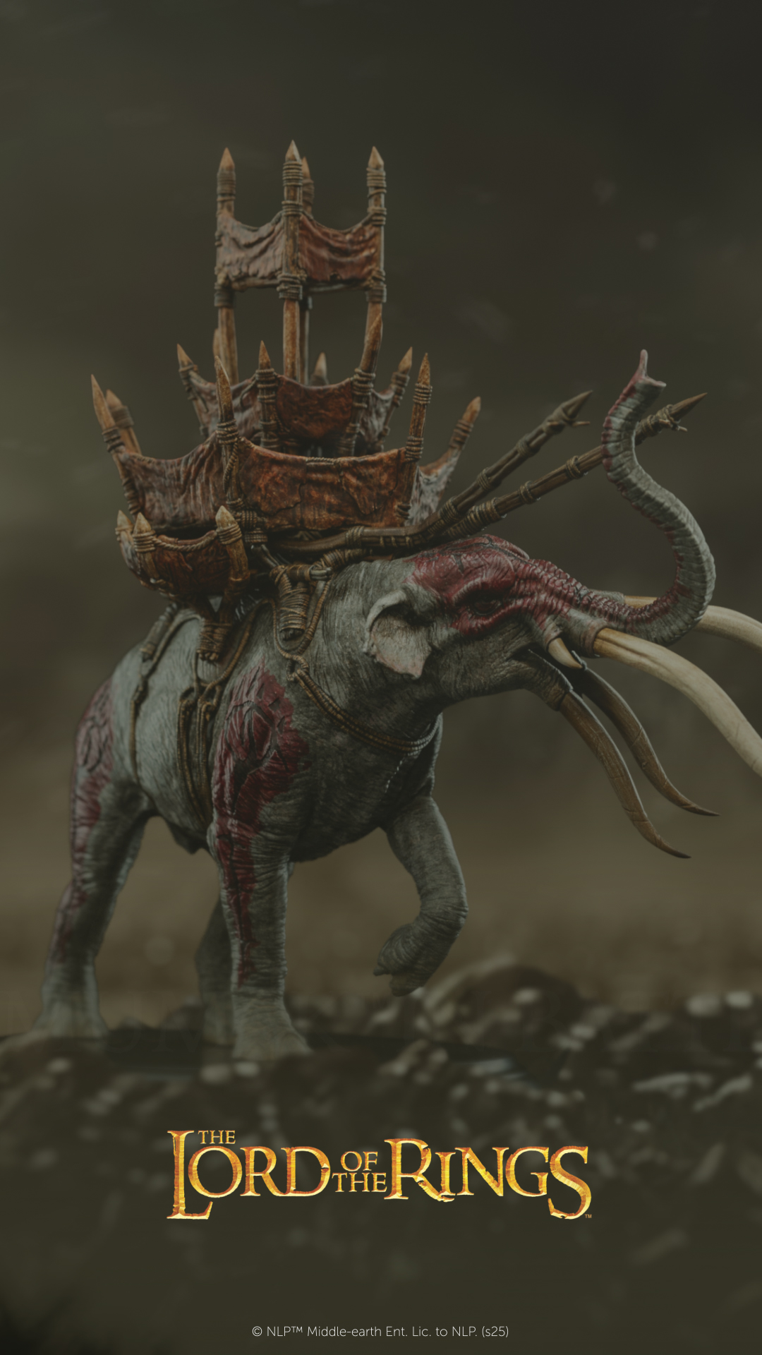 WETA Workshop Studio – MÛMAK IN BATTLE Miniature Statue 86-01-04803 (Licensed)