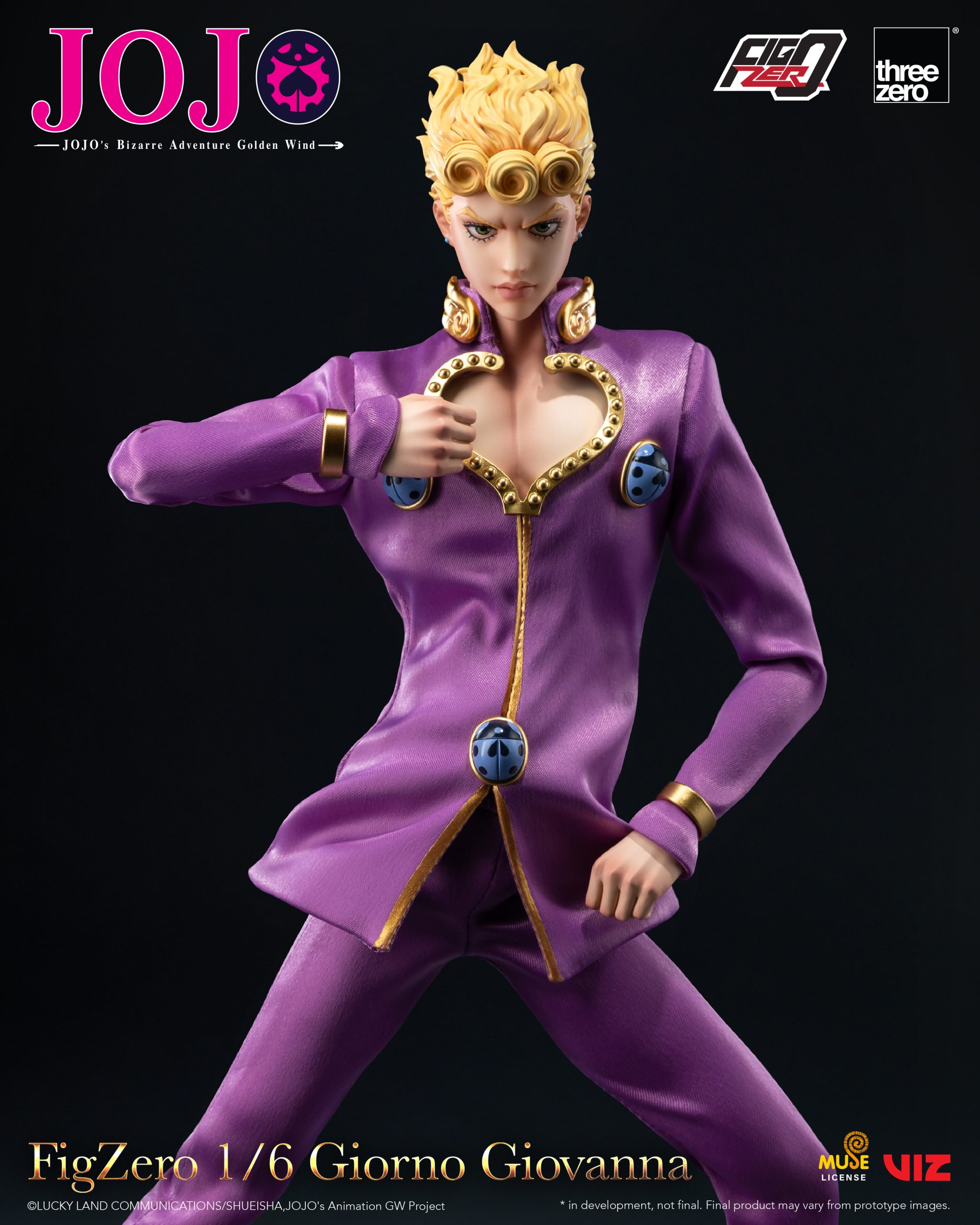 Threezero – JOJO’s Bizarre Adventure: Golden Wind FigZero 1/6 Giorno Giovanna 3Z06570M0 (Licensed)