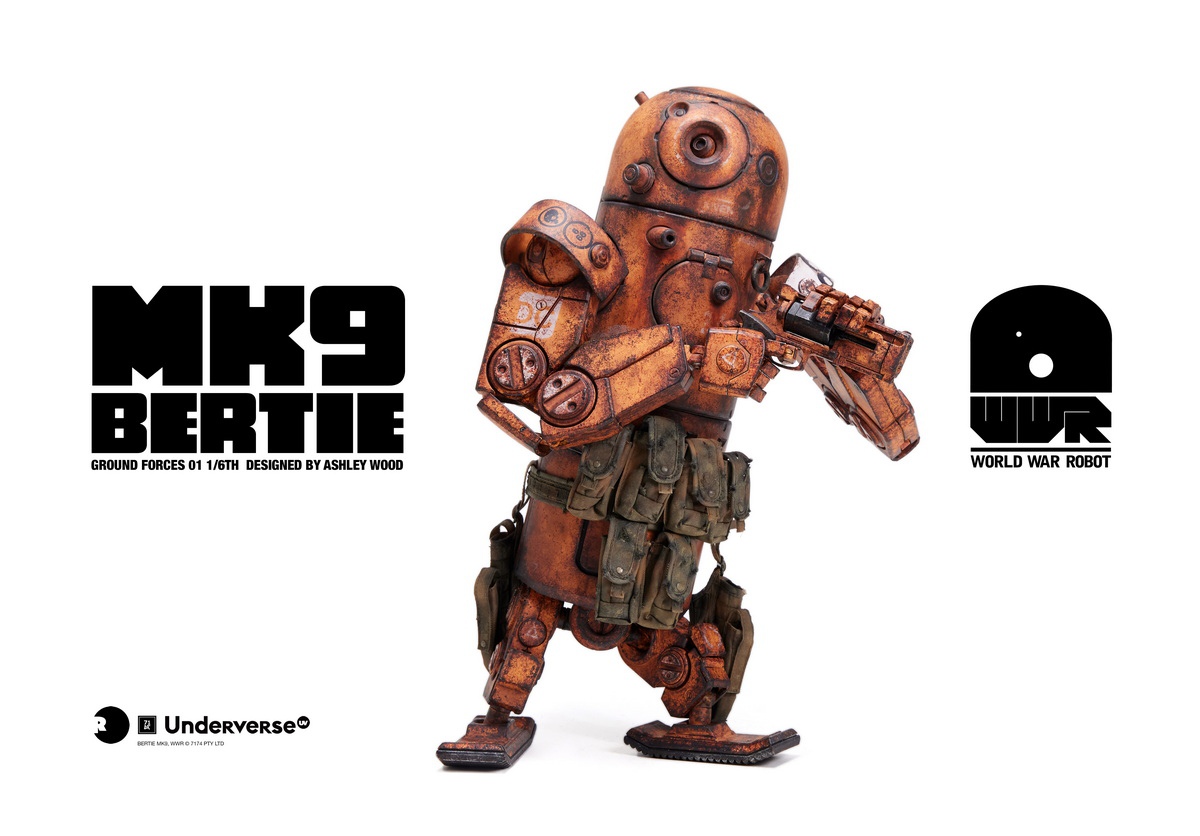 UNDERVERSE – World War Robot Series 1/6 Collectible Articulated Robot DESERT ALPHA BERTIE MK9 (Licensed)