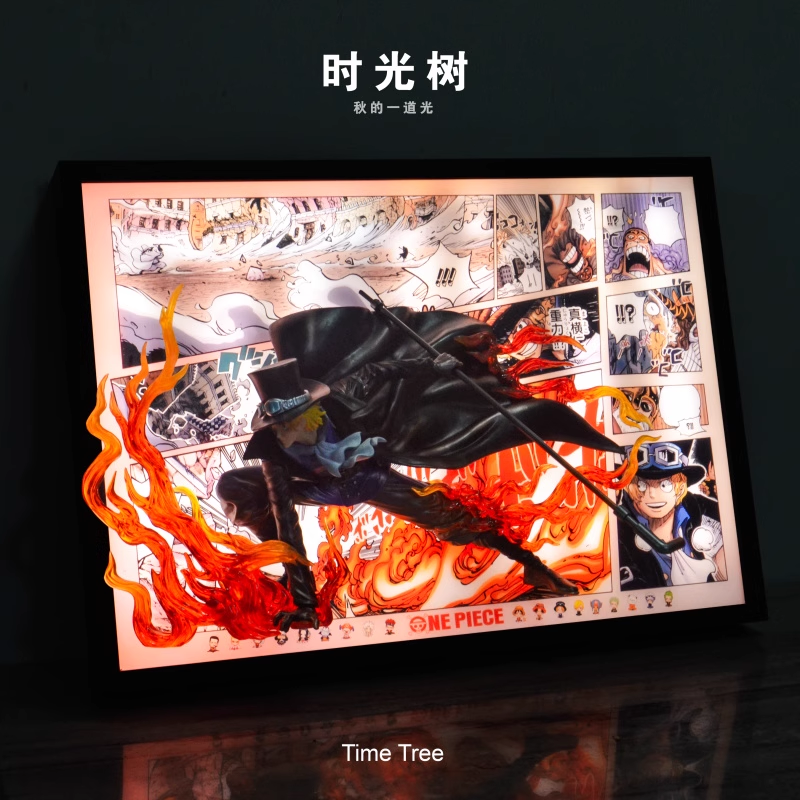Time tree Studio – One Piece Fire Fist Sabo Decorative 3D Stereoscopic Painting