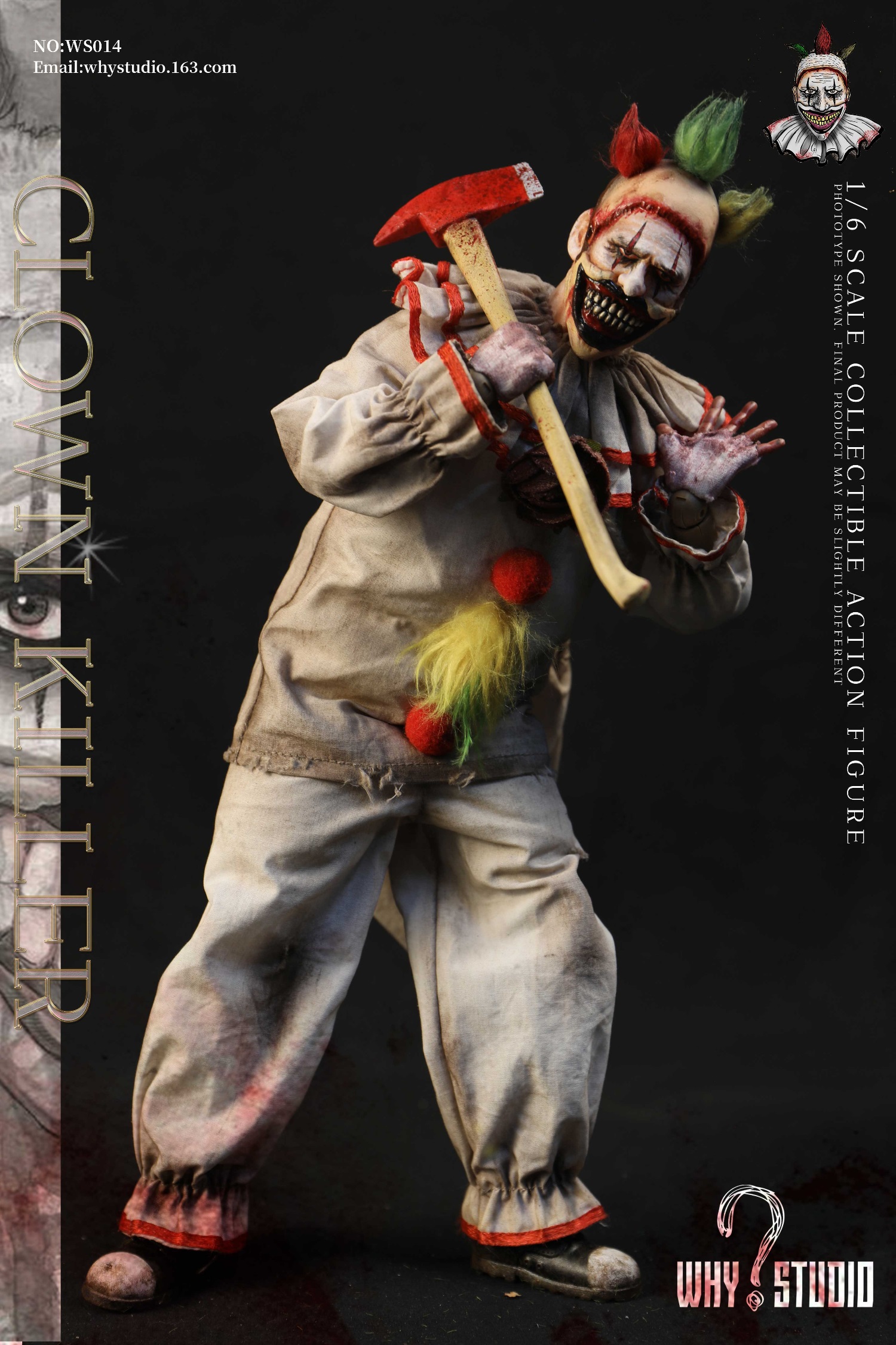 WHY STUDIO – American Horror Story Clown 1/6 NO:WS014 Action Figure