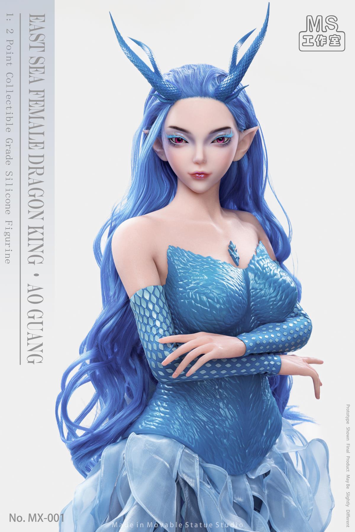 Movable Statue Studio – Nezha: Birth of the Demon Child Dragon King of the East Sea Ao Guang MX-001& MA-001 Platinum Silicone Movable Doll