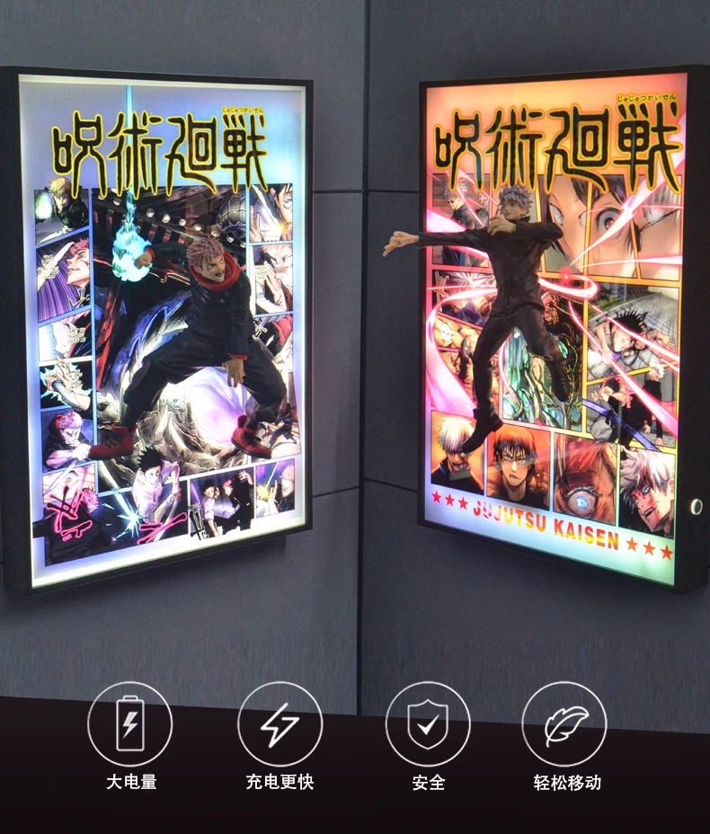 Time tree Studio – Jujutsu Kaisen Satoru Gojo & Itadori Yuji Decorative 3D Stereoscopic Painting