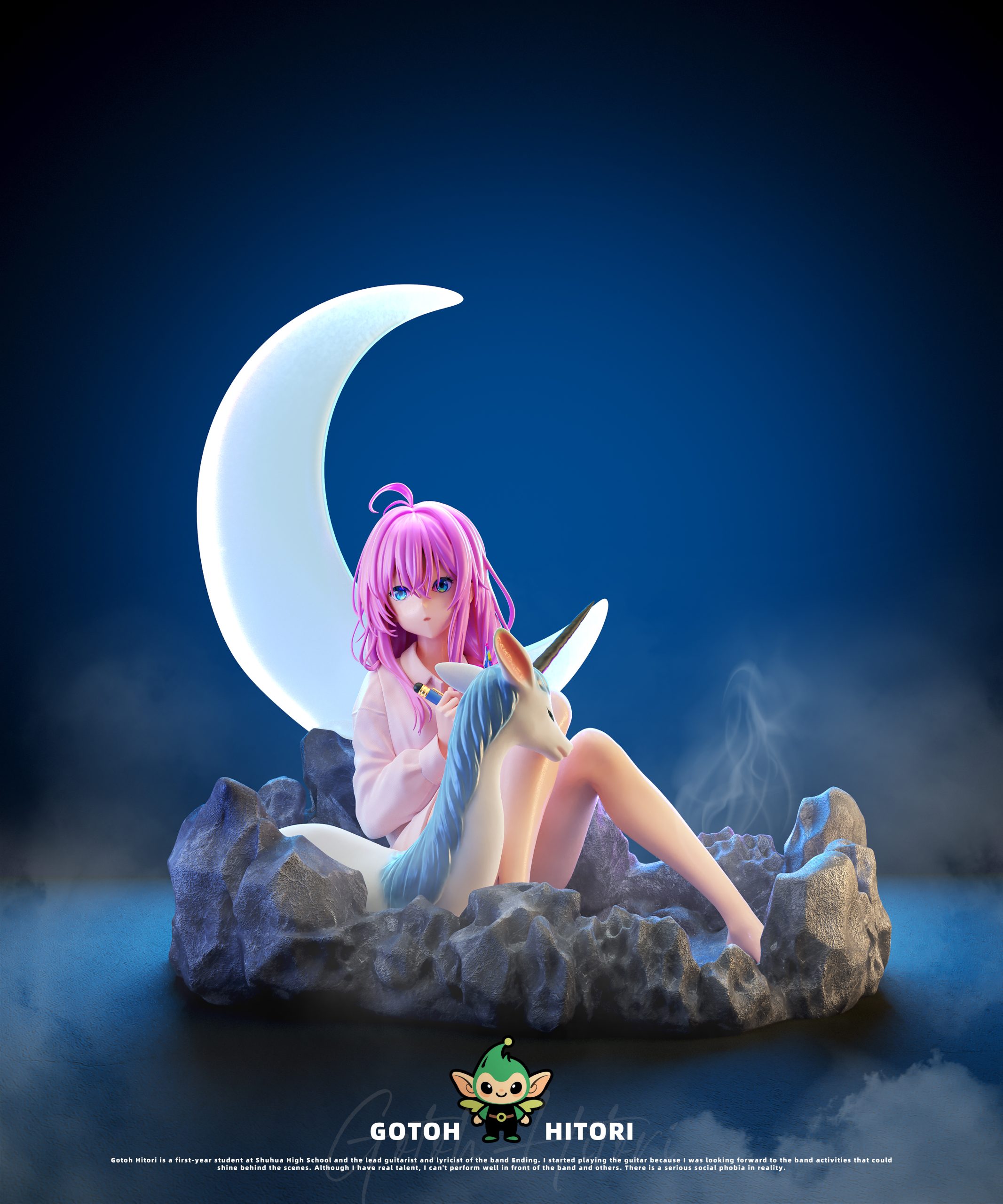 DREAM ELF Studio – Bocchi the rock Hitori Gotoh under the lonely moon