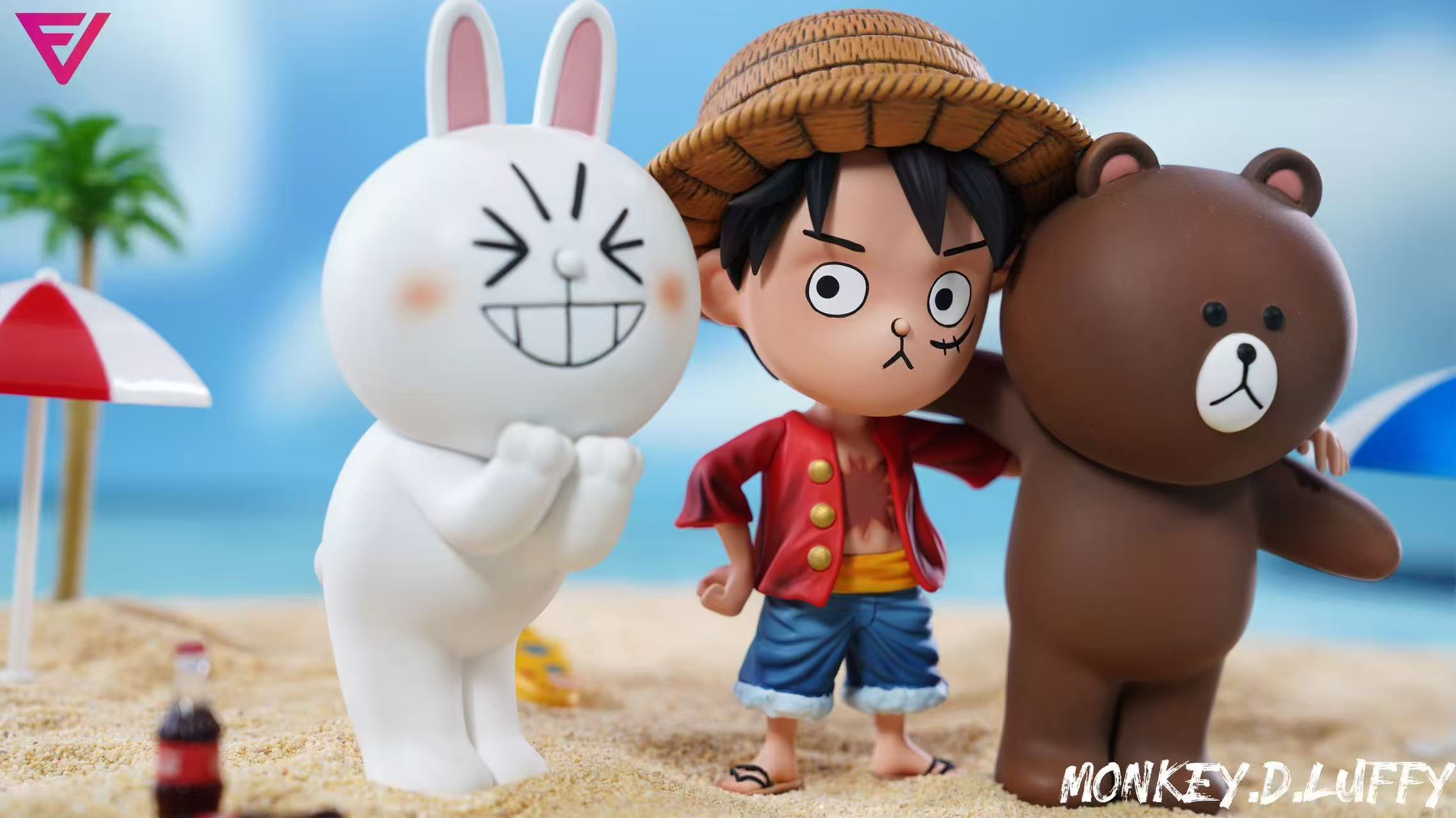 EVE Studio – One Piece Q version Luffy & Brown & Cony
