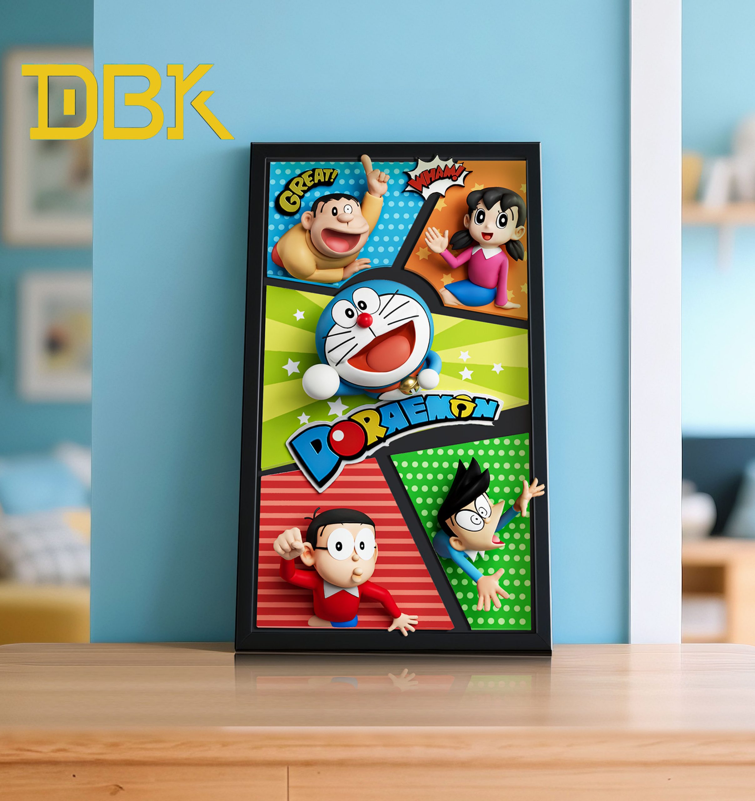 DBK Studio – Doraemon Fridge Magnet Set