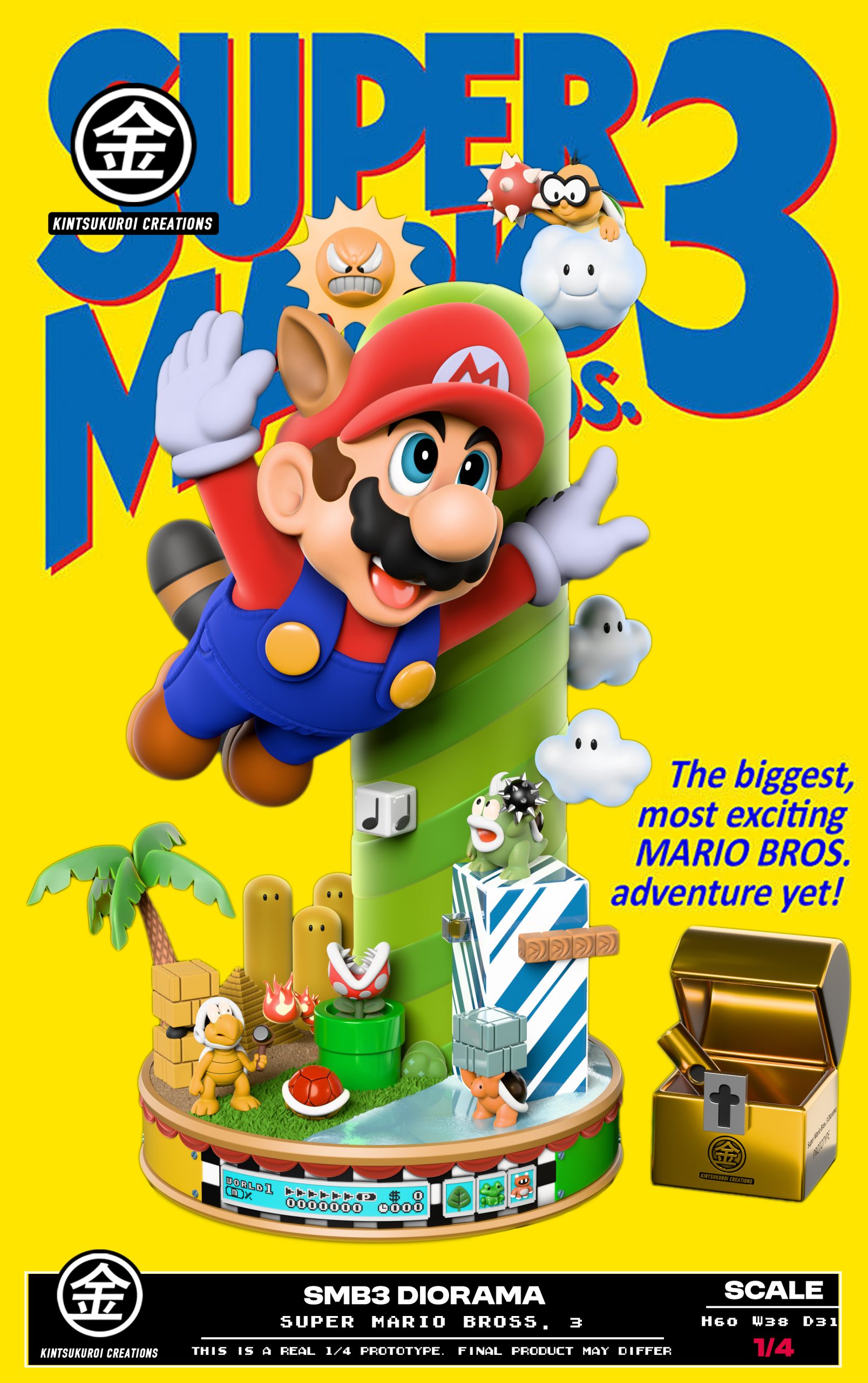 Kintsukuroi Creations Studio – Super Mario Bros. 3 Mario