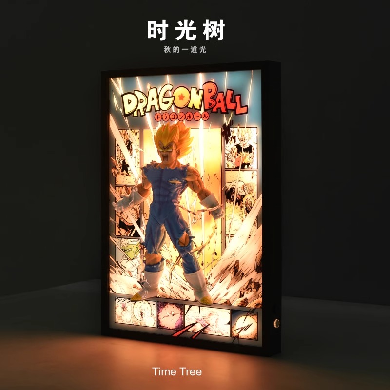 Time tree Studio – Dragon Ball Self Destruct Vegeta Decorative 3D Stereoscopic Painting