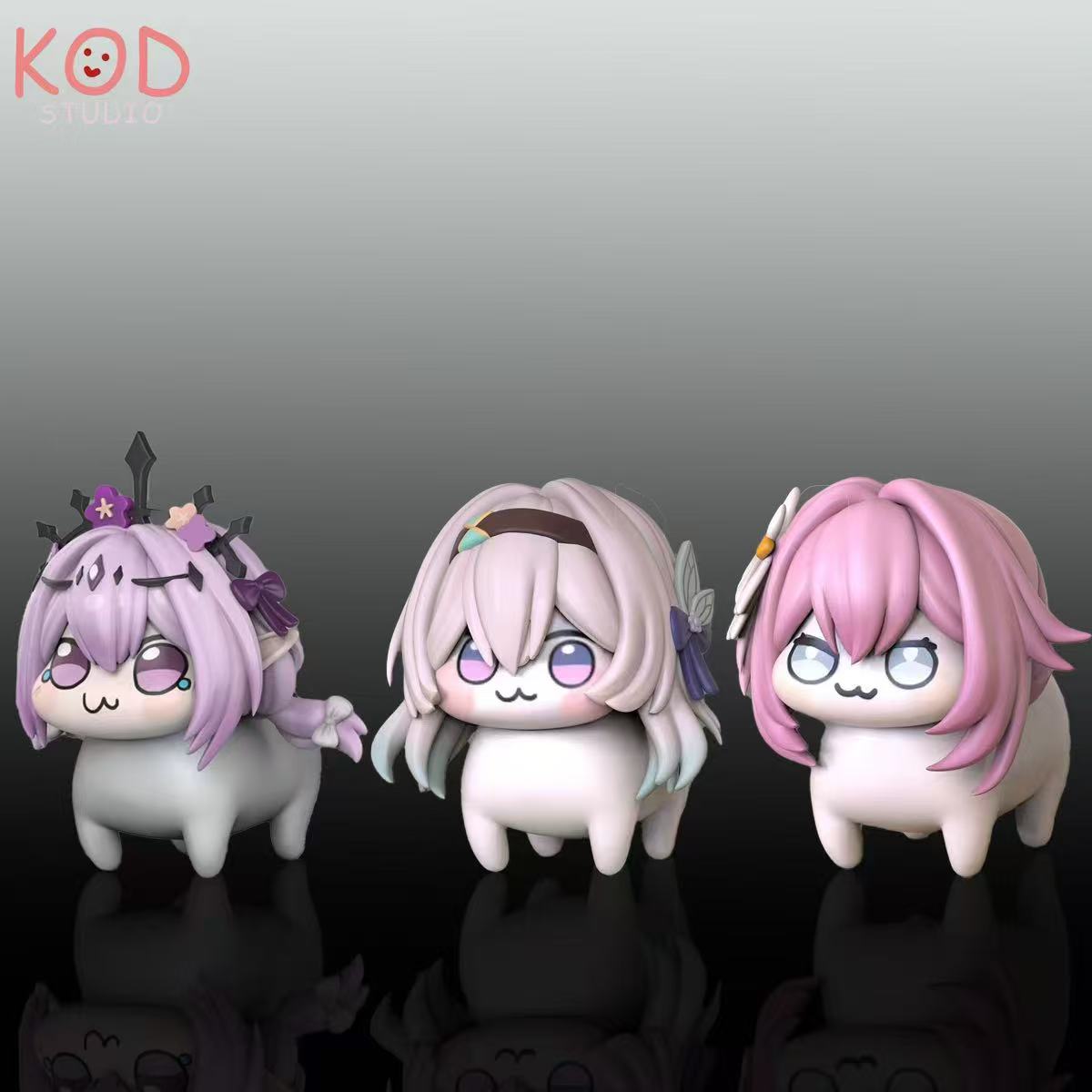 KOD Studio – Honkai: Star Rail Castorice & Firefly & Elysia Q version Figures 