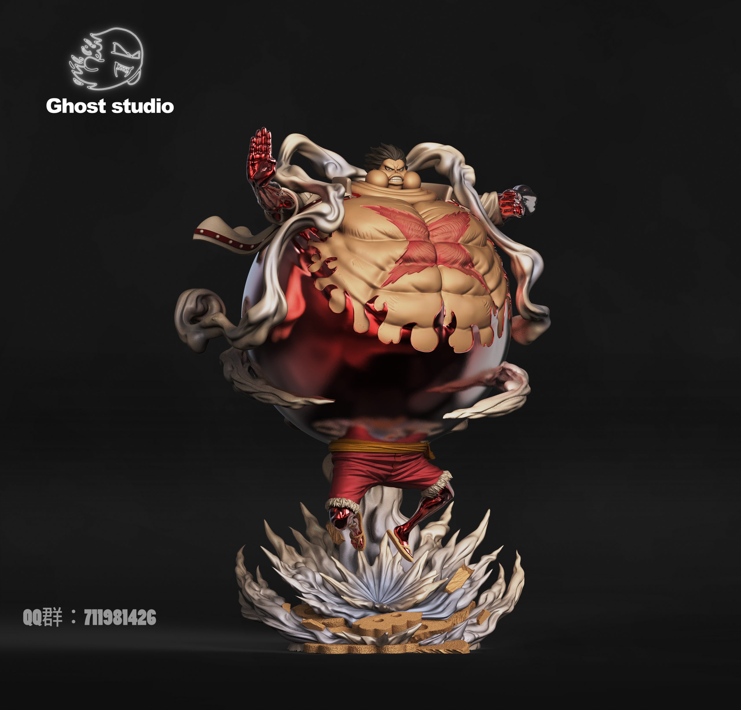 Ghost Studio – One Piece Tank Luffy