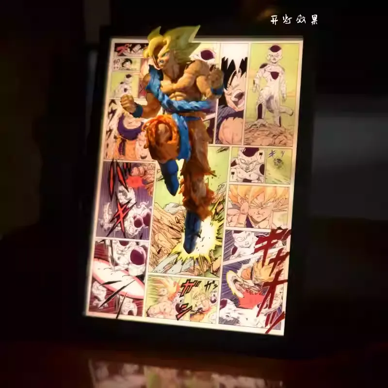 Time tree Studio – Dragon Ball Son Goku Decorative 3D Art Display