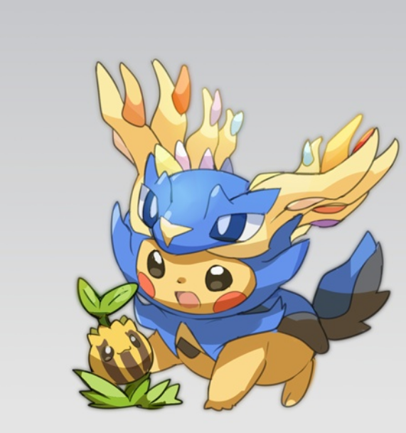 KiPi Studio – Pokémon Pikachu Transforms Final cos XYZ Legendary Trio Xerneas & Yveltal & Zygarde