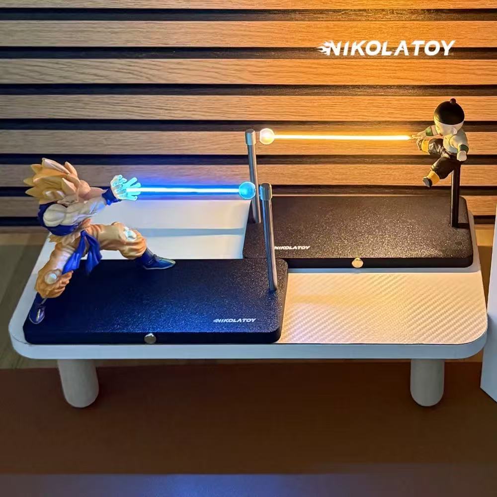 NIKOLATOY Studio – Dragon Ball Son Goku and Chaoz Magnetic Suspended Creative Night Light