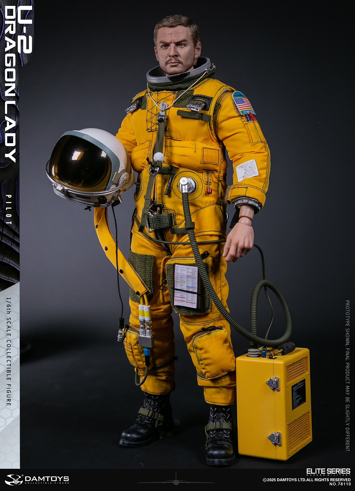 DAMTOYS – 1/6 Scale U-2 Dragon Lady Reconnaissance Aircraft Pilot NO.78110 (Licensed)