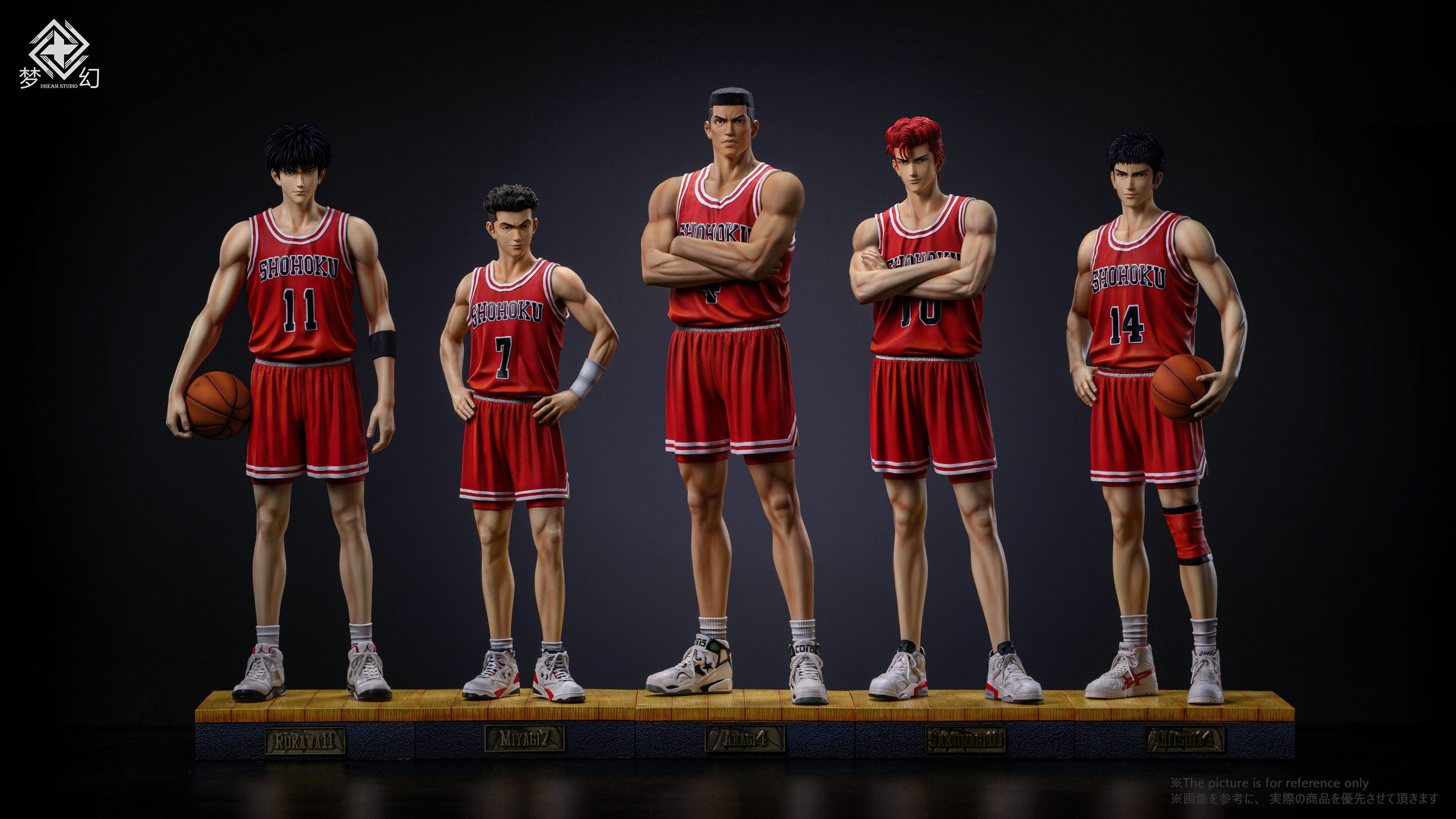 Dream Studio – Slam Dunk The Five Starters Standing Pose Kaede Rukawa & Ryota Miyagi & Akagi Takenori & Hanamichi Sakuragi & Hisashi Mitsui