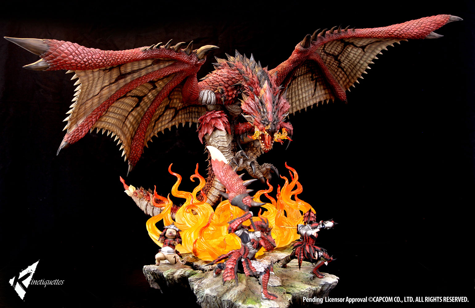 Kinetiquettes Studio – Monster Hunter Rathalos: The Fiery Bundle 1/10 Scale Diorama (Licensed)