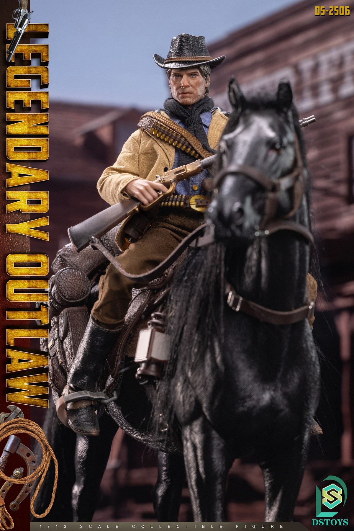 DSTOYS – 1/12 Scale Wild Outlaw Dual-Head Sculpt Action Figures DS-2505 DS-2506 (Licensed)