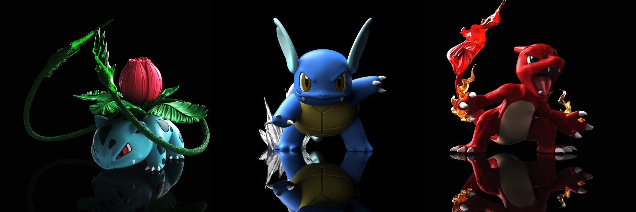 Yi Zhi Qian Bi Studio – Pokémon 1/10 Wartortle & Krabby