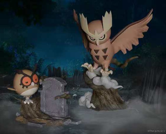 Mo Yu Studio – Pokémon 1/20 Noctowl & Hoothoot