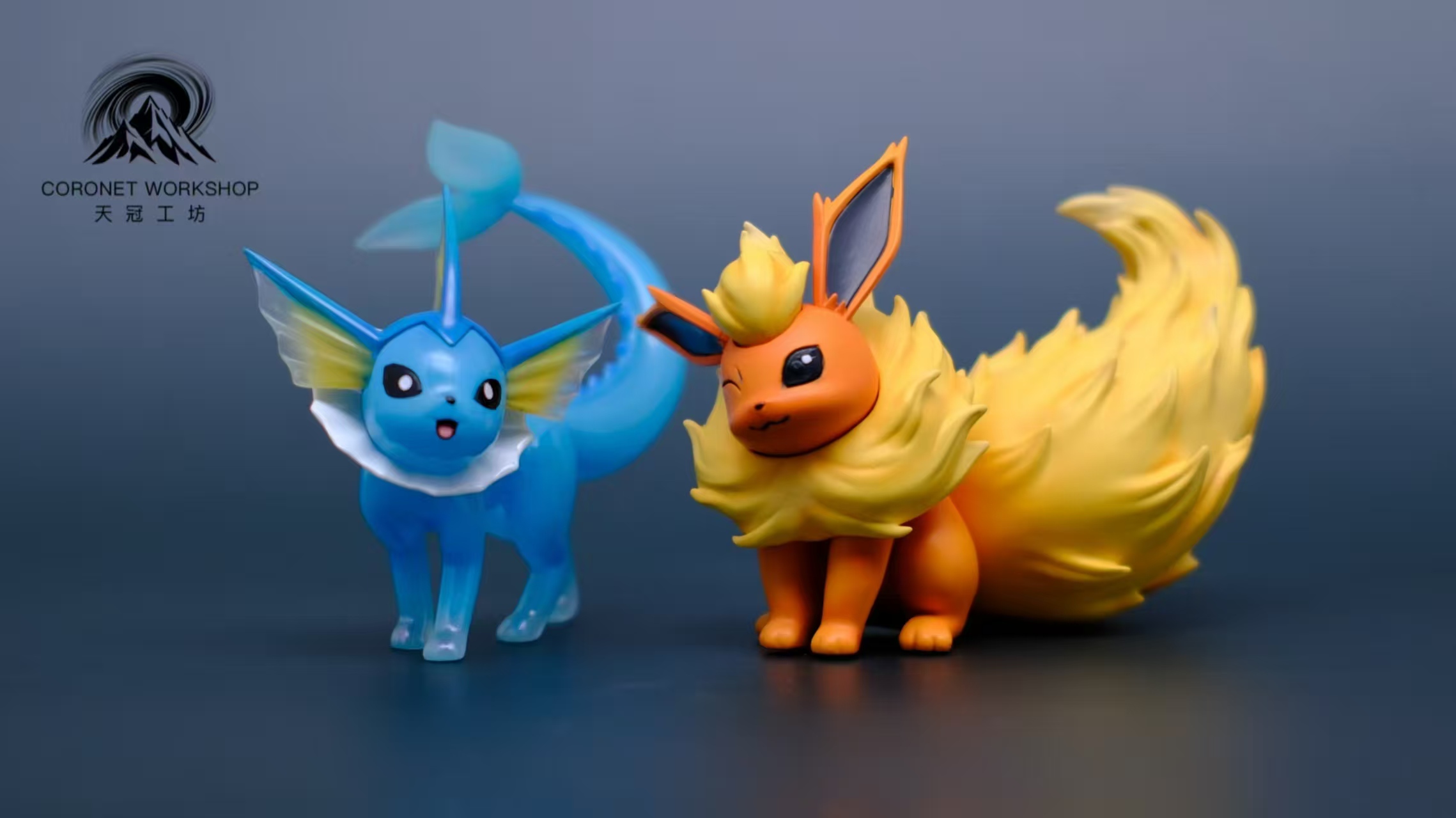 Tian guan gong Fang Studio – Pokémon 1/20 Eevee Family Vaporeon & Flareon