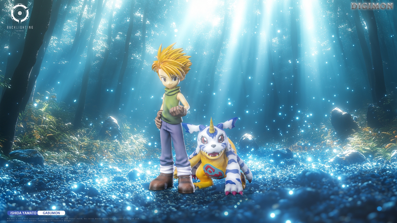 BACKLIGHTING Studio – Digimon Original Character Encyclopedia Resonance Series 01 Yamato & Gabumon