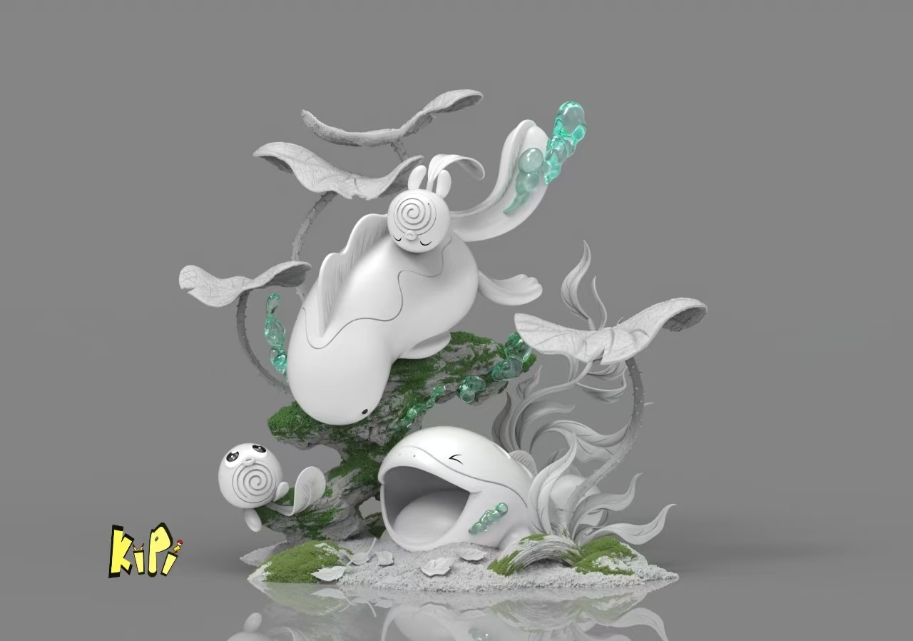 KiPi Studio – Pokémon Twin Series 04 Quagsire & Clodsire & Poliwag