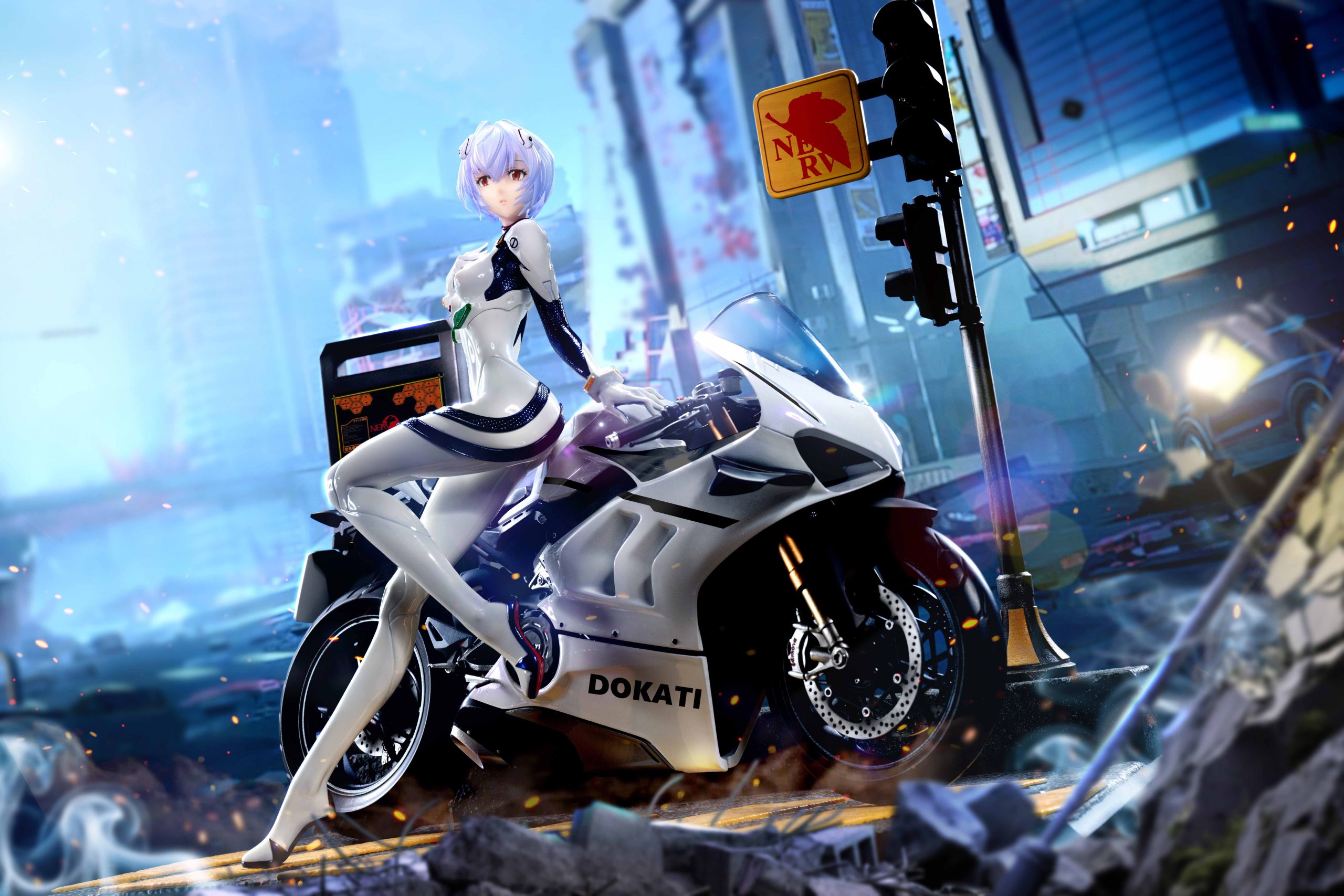KOL Brother Studio – Neon Genesis Evangelion Motorcycle Ayanami Rei