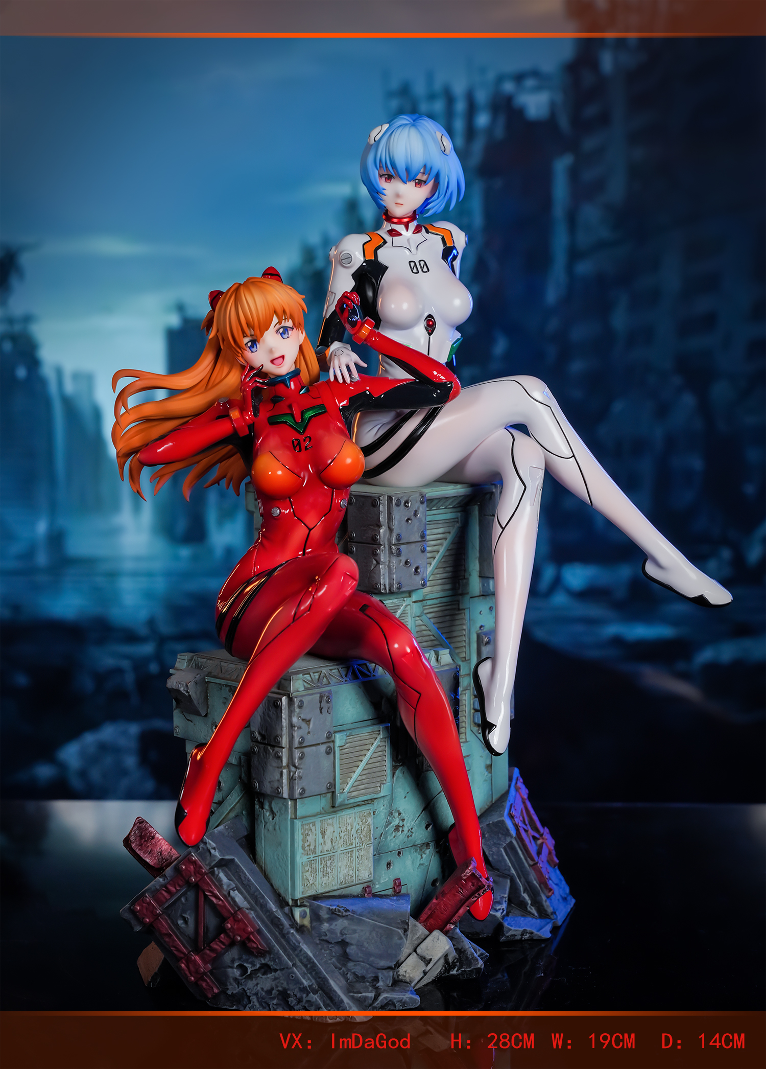 BQ Studio – Neon Genesis Evangelio Soryu Asuka Langley & Ayanami Rei