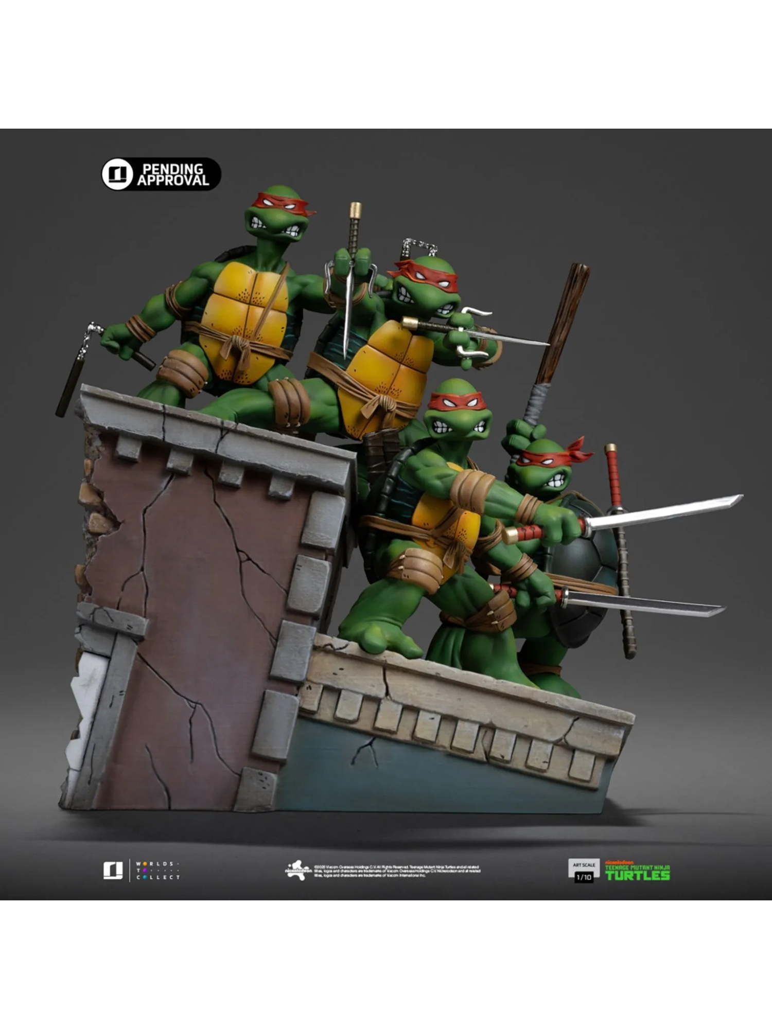 Iron Studio – TMNT 1st Cover Set Teenage Mutant Ninja Turtles NICKEL123825-10 (Licensed)