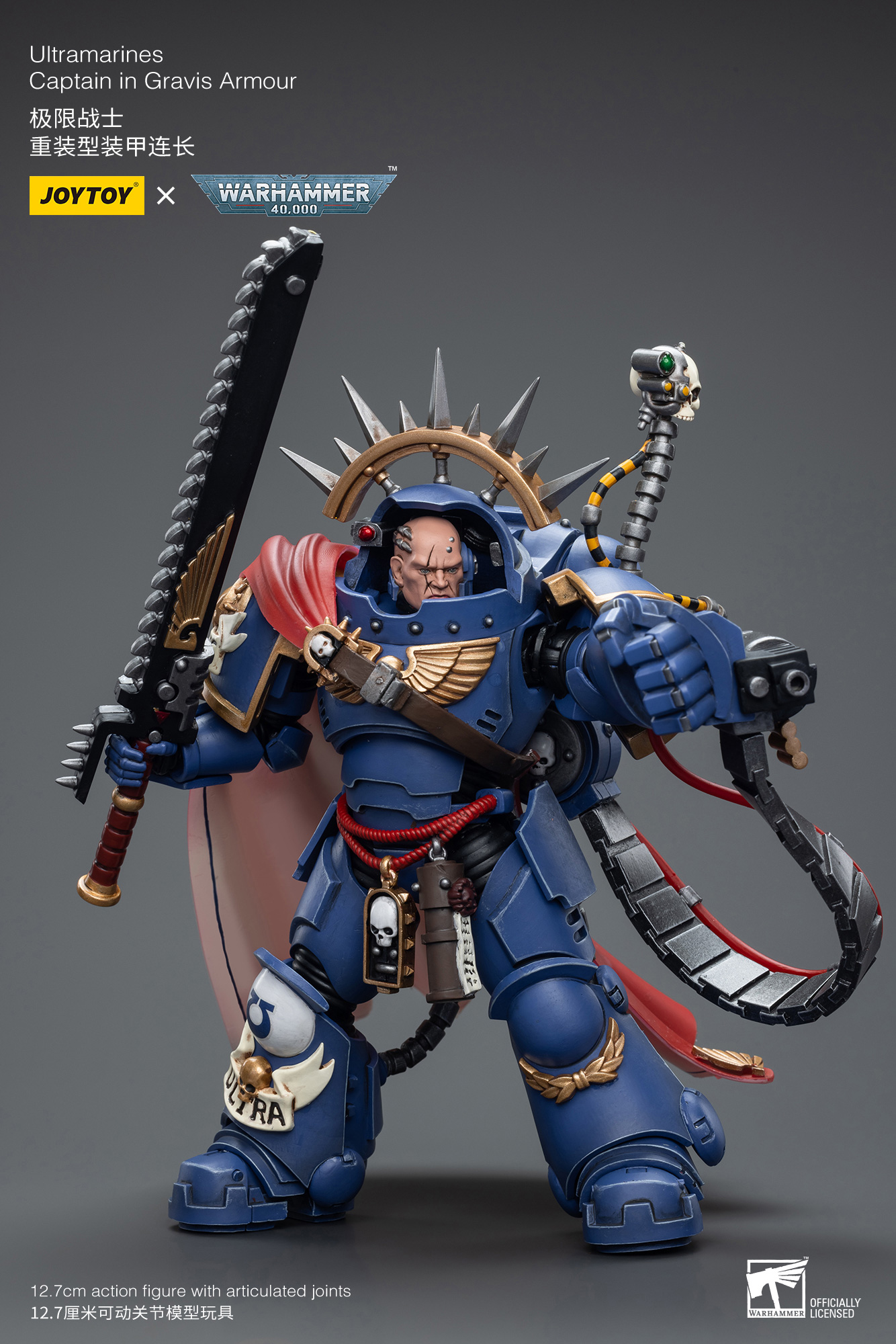 JOYTOY – Ultramarines Captain in Gravis Armour JT7745 (Licensed)