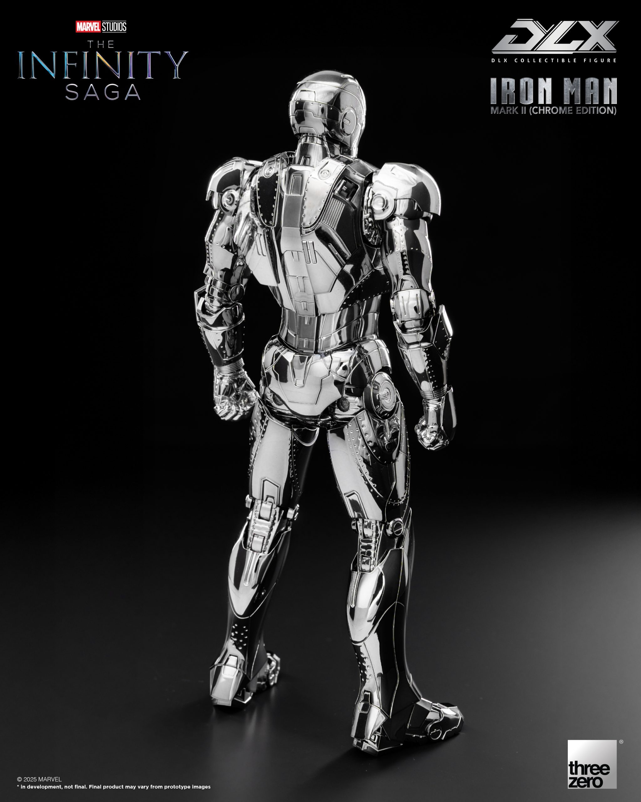 Threezero – Marvel Studios: The Infinity Saga DLX Iron Man Mark 2 Chrome Edition 3Z09240C0 (Licensed)