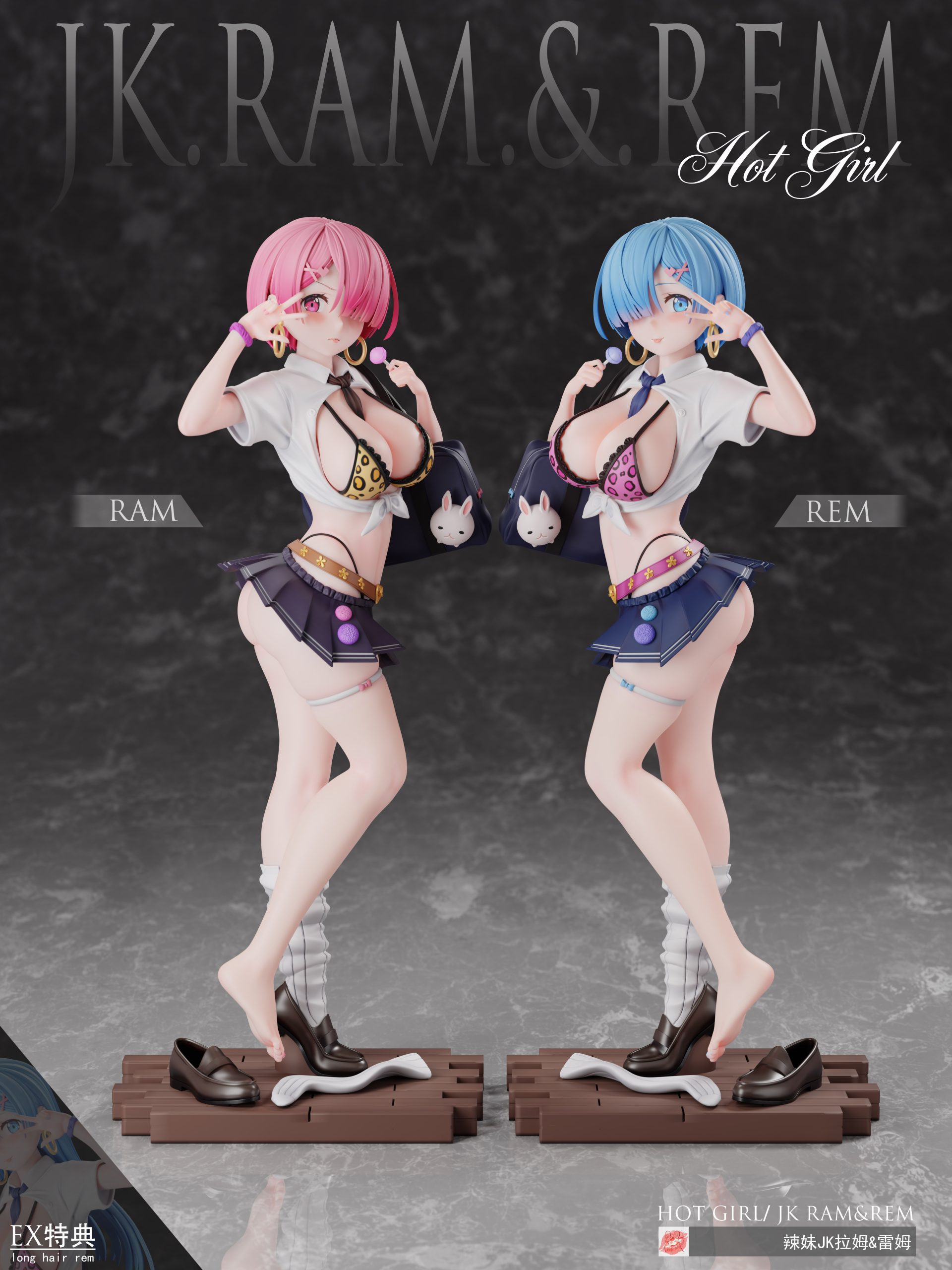 Thistles and thorns Studio – Re:ZERO – Starting Life Gyaru JK Rem & Ram
