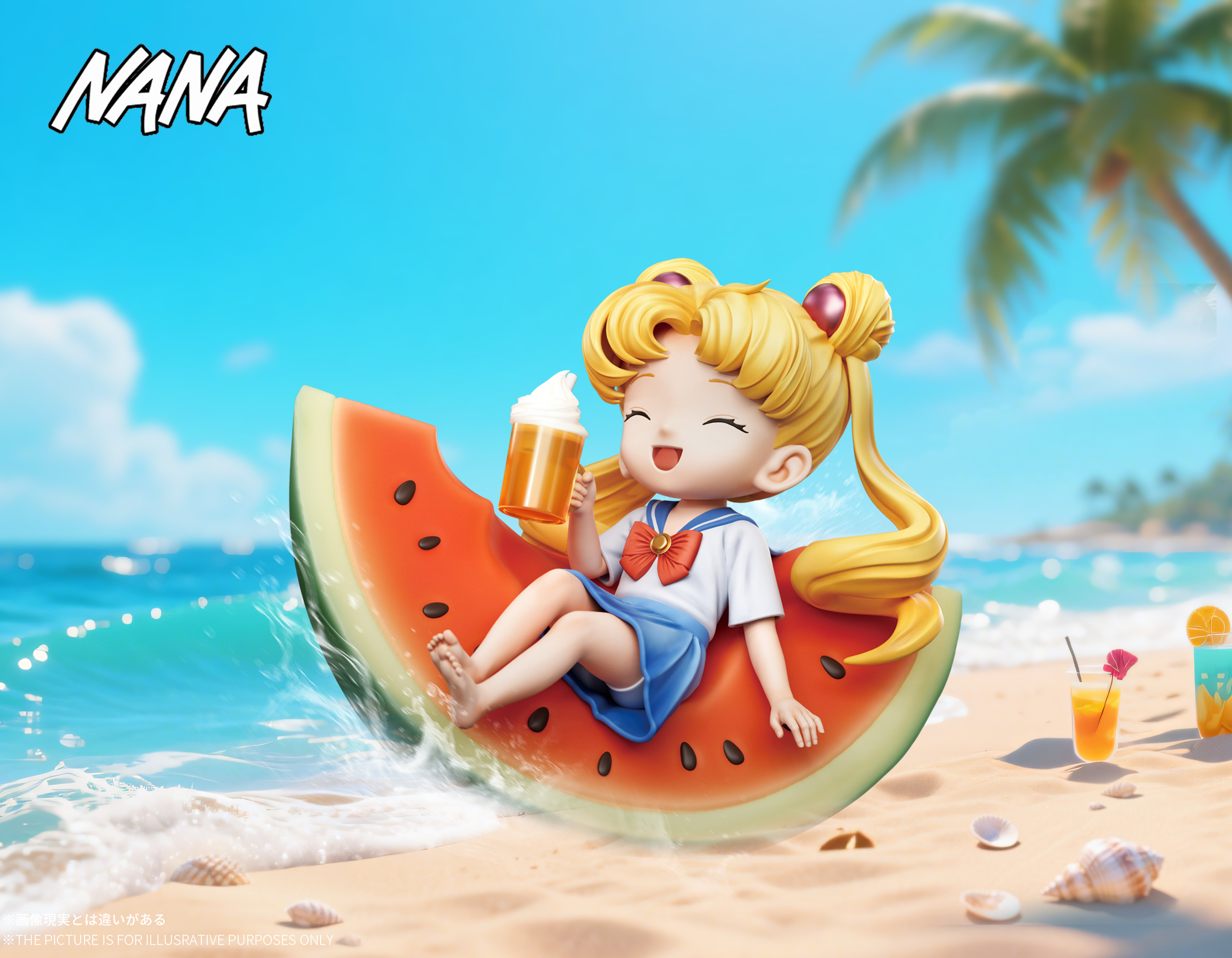 NANA Studio – Sailor Moon Summer Watermelon Pretty Girl Tsukino Usagi