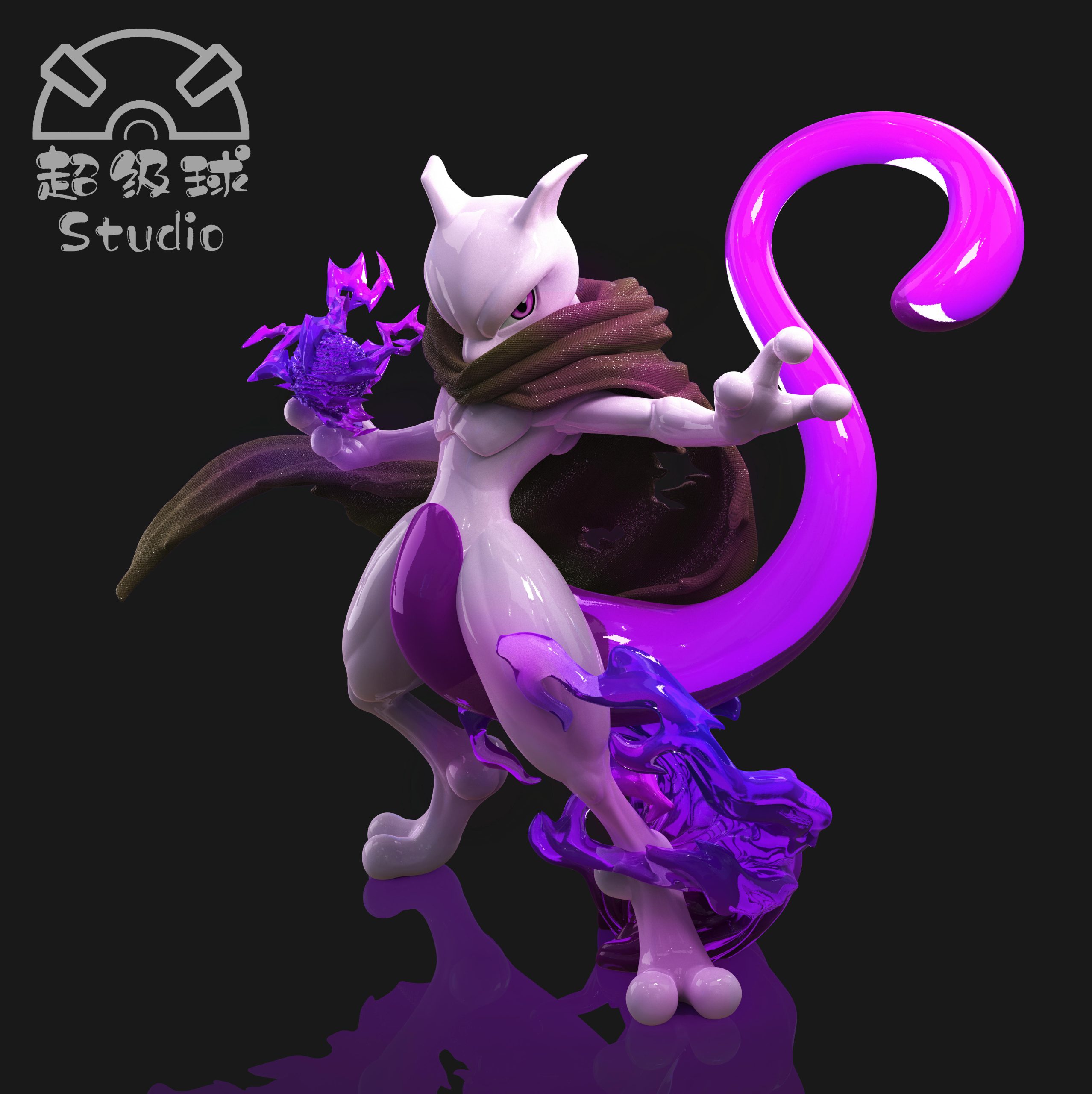 Chao Ji Qiu Studio – Pokémon 1/20 Scale Pokédex Series Cloaked Mewtwo