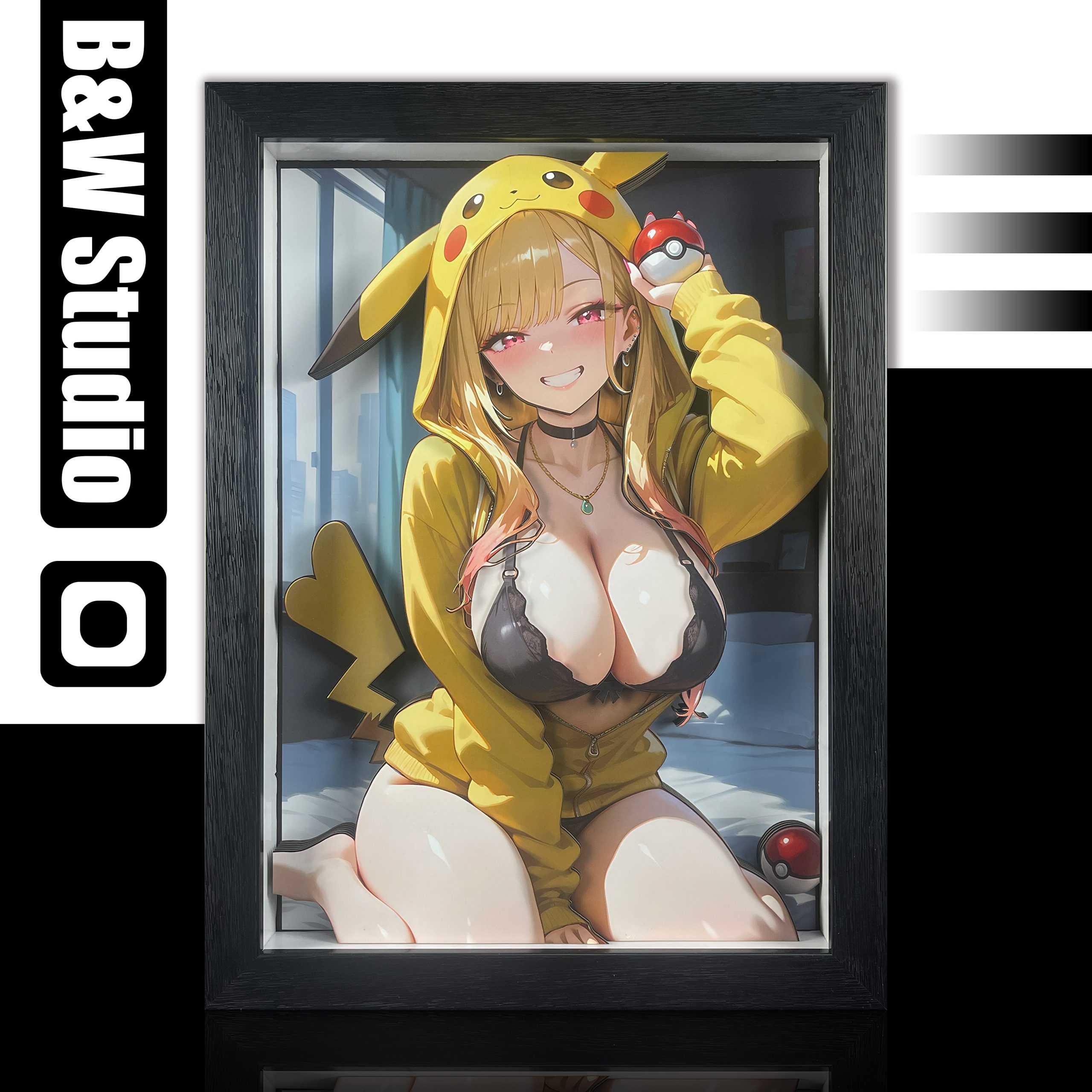 B&W Studio – My Dress-Up Darling Pikachu Girls Series Decorative Art 01 Marin Kitagawa