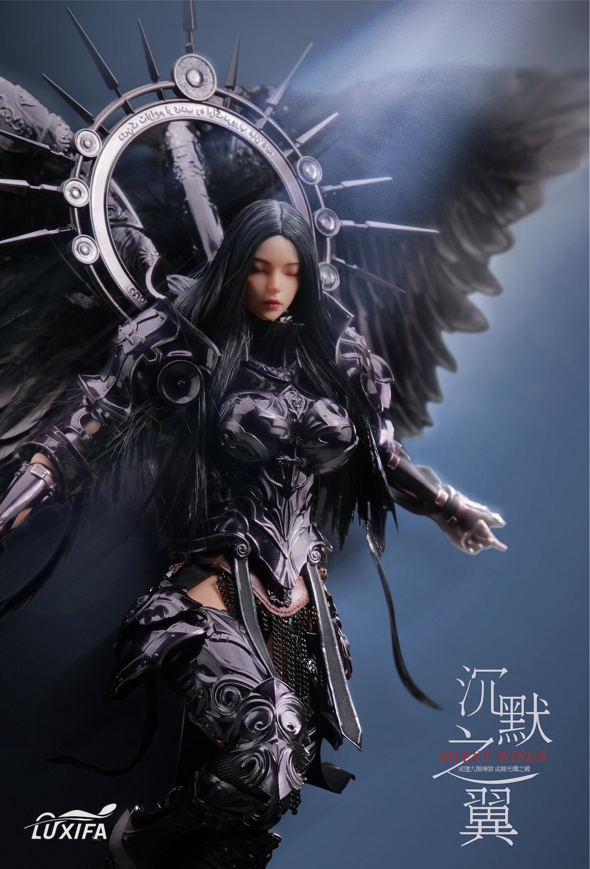 Lucifer Studio – 1/6 Scale 7th Anniversary Limited Edition Silent Wings Dark Angel & Soloist LXF2512 (Licensed)