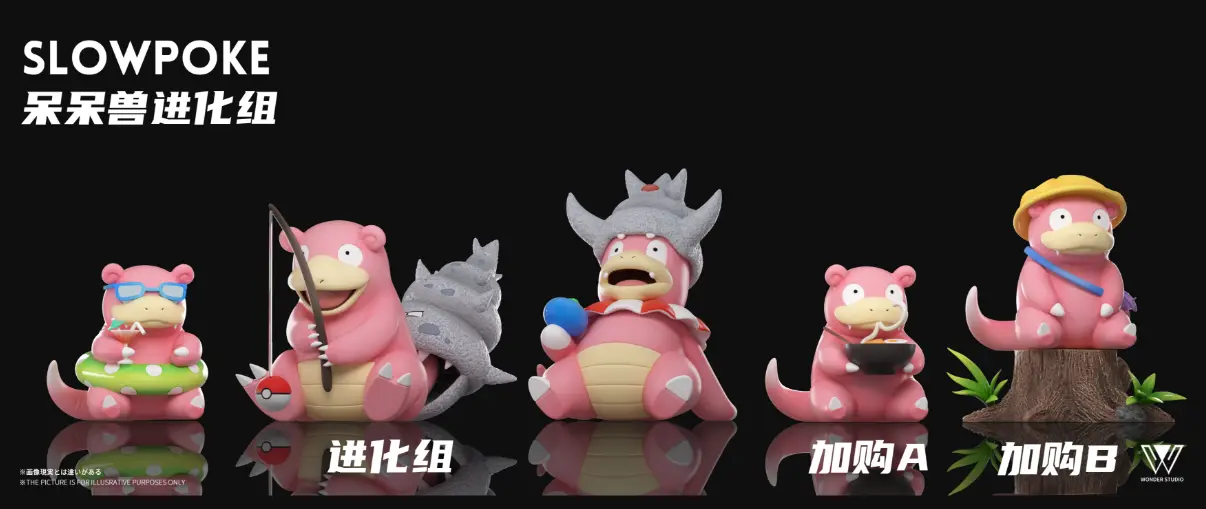 Wonder Studio – Pokémon Slowpoke Evolution Set