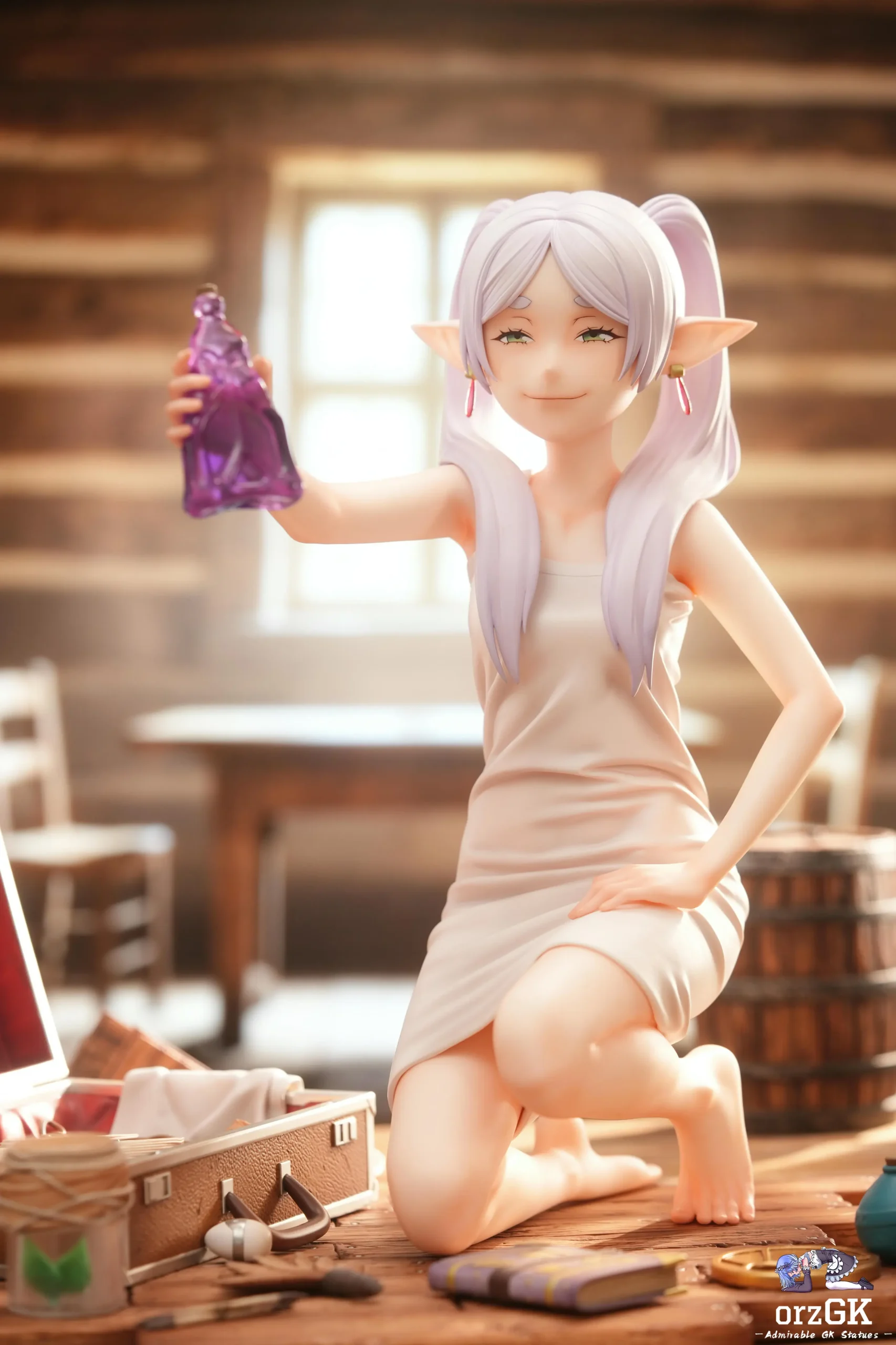 QuietArt Studio & Hera Studio – Frieren: Beyond Journey’s End Cloth Dissolving Potion 1/4 Scale Statue