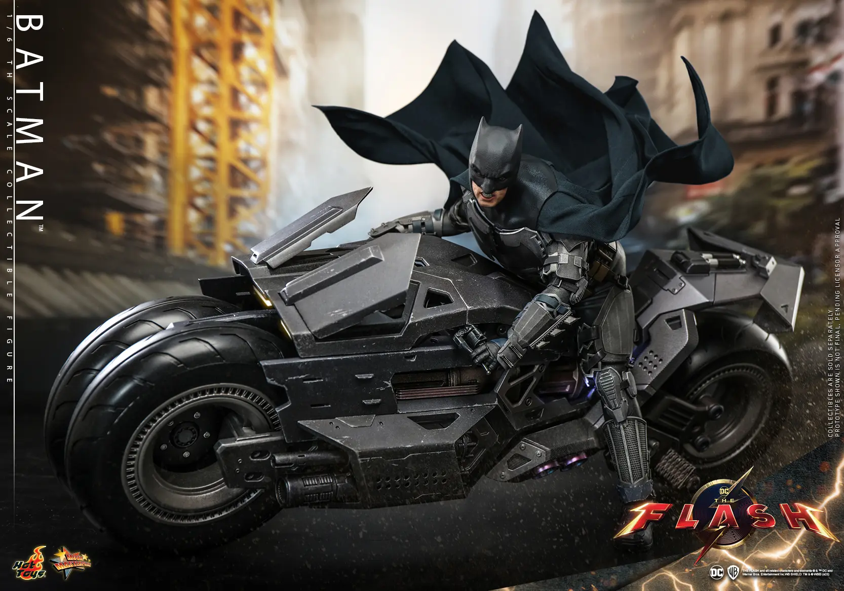 Hottoys – The Flash – Batman and Batcycle – 1/6th Scale MMS703 MMS704 MMS705 (Licensed)