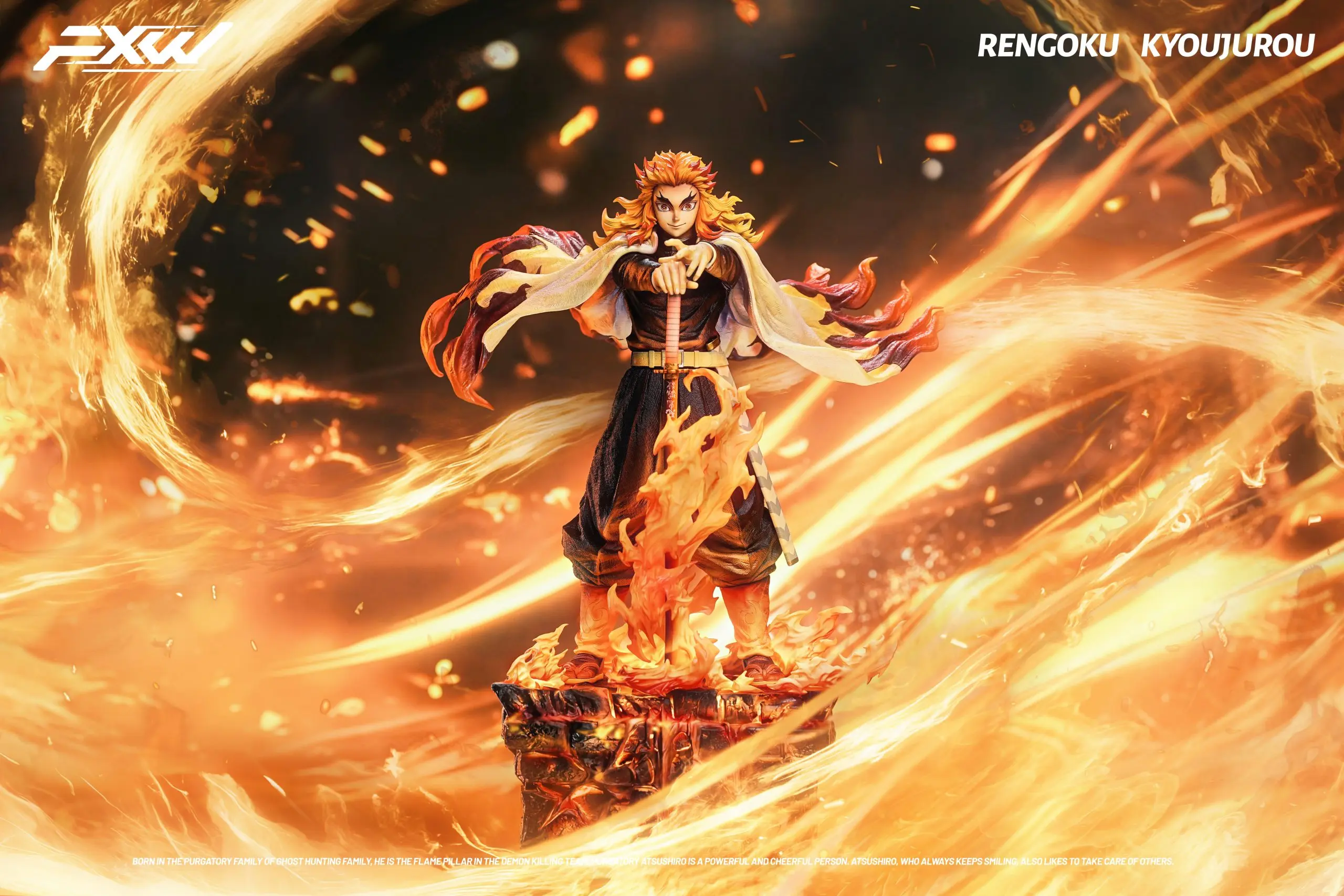 FXW Studio – Demon Slayer Nine Hashira Series Flame Hashira Rengoku Kyojuro