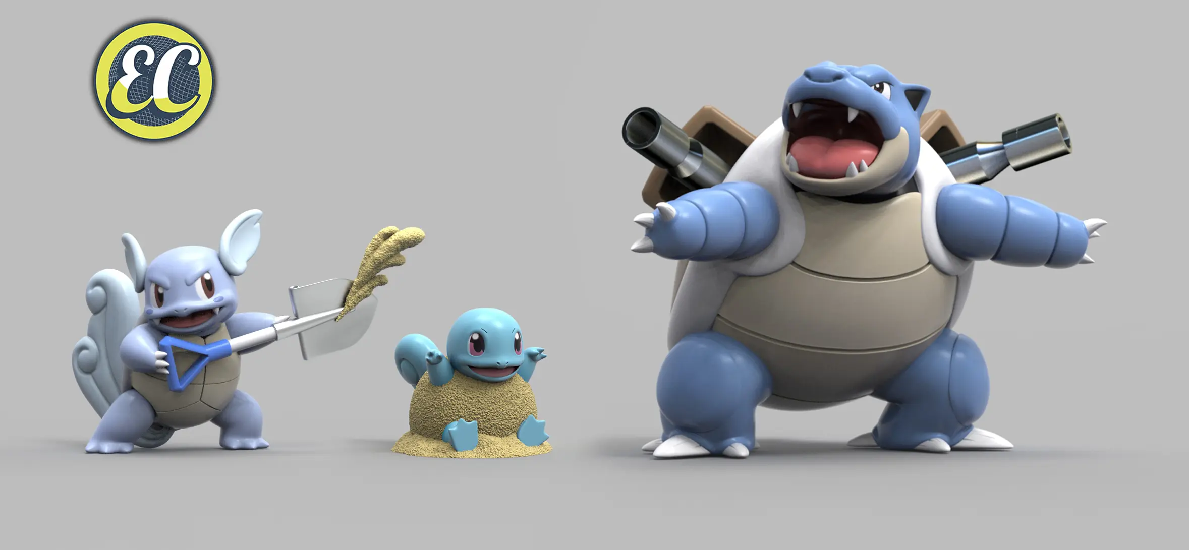 EC Studio – Pokémon Blastoise Evolution Line