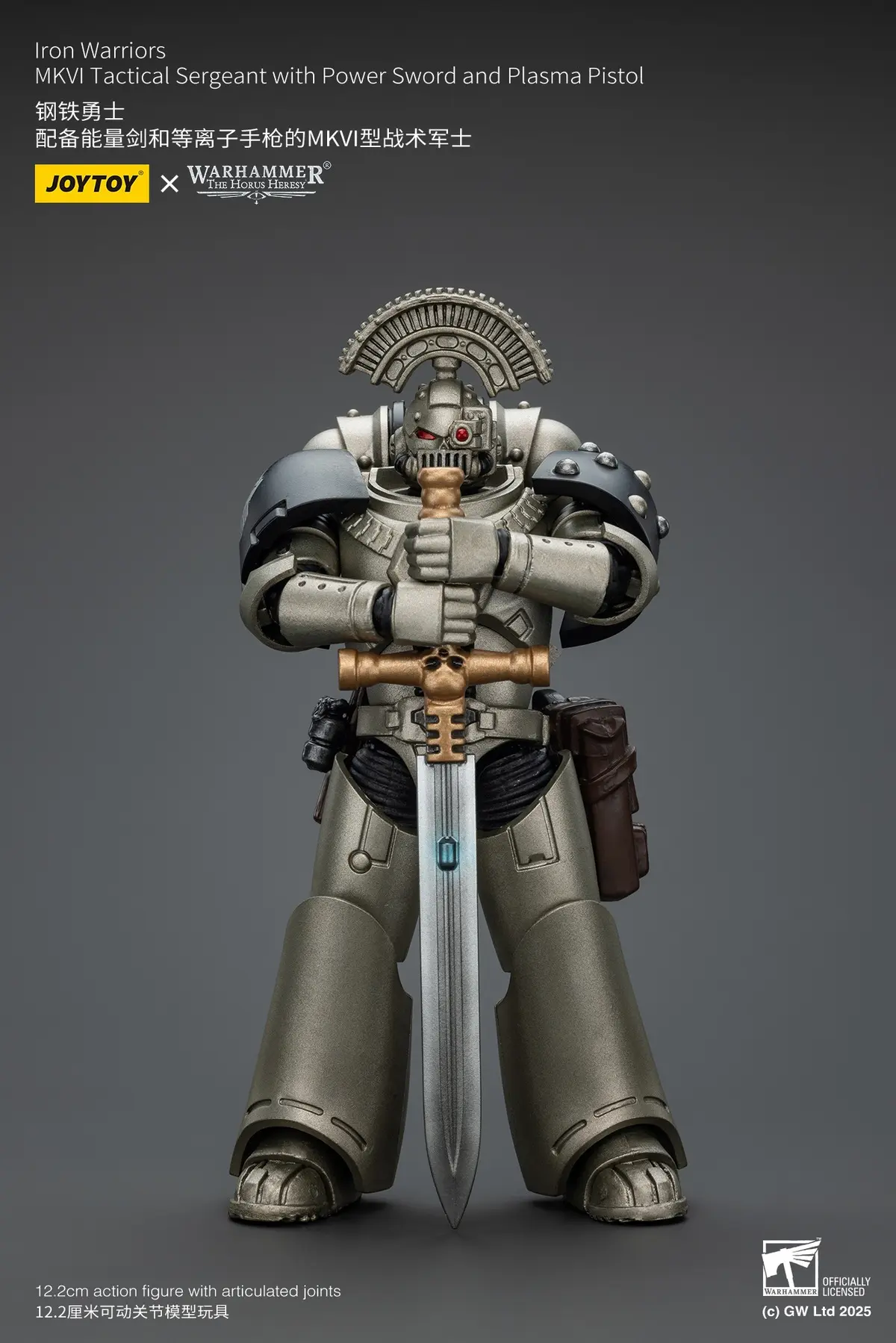 JOYTOY – 1/18 Iron Warrior MKVI Tactical Sergeant with Power Sword & Plasma Pistol JT01758 (Licensed)