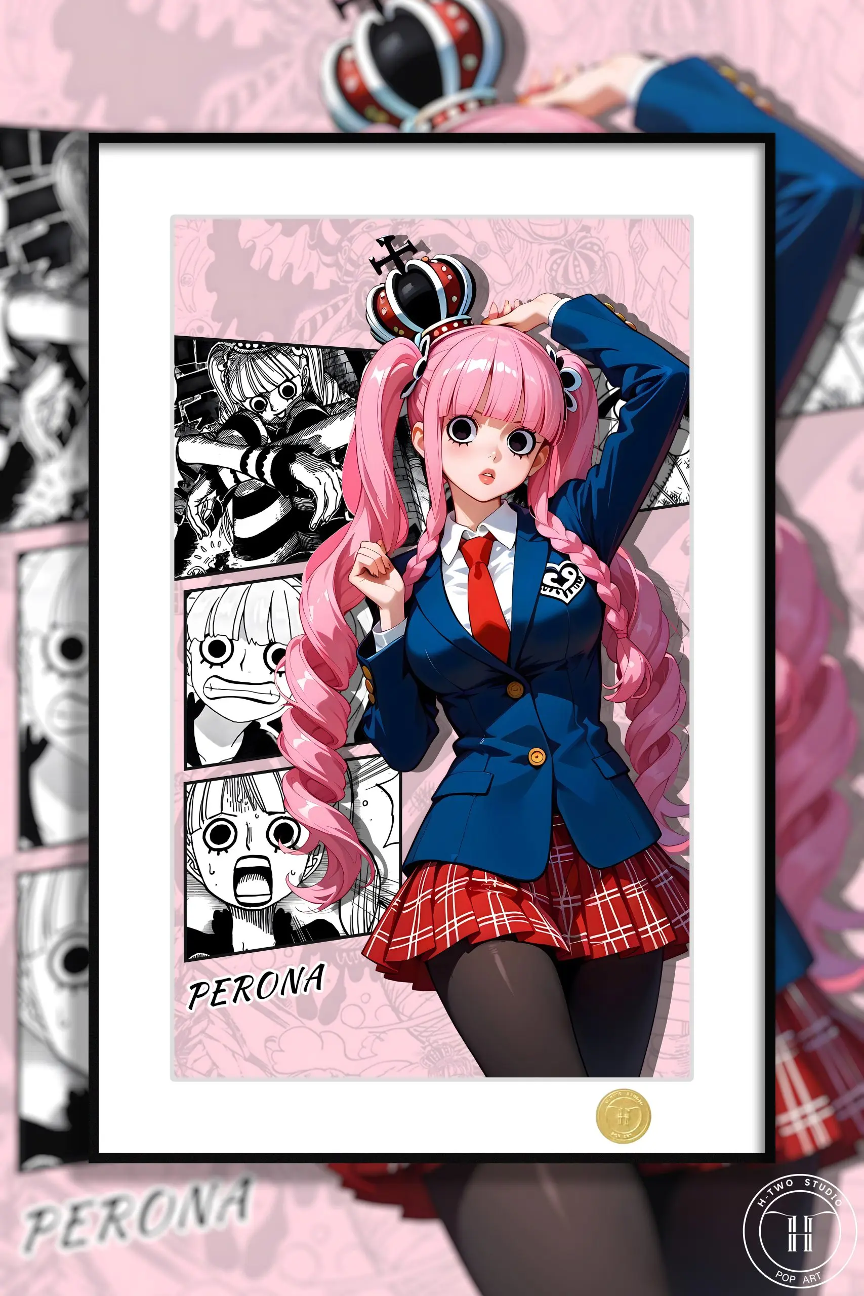 H-TWO Studio – One Piece Perona Ghost Princess 3D Decorative Painting