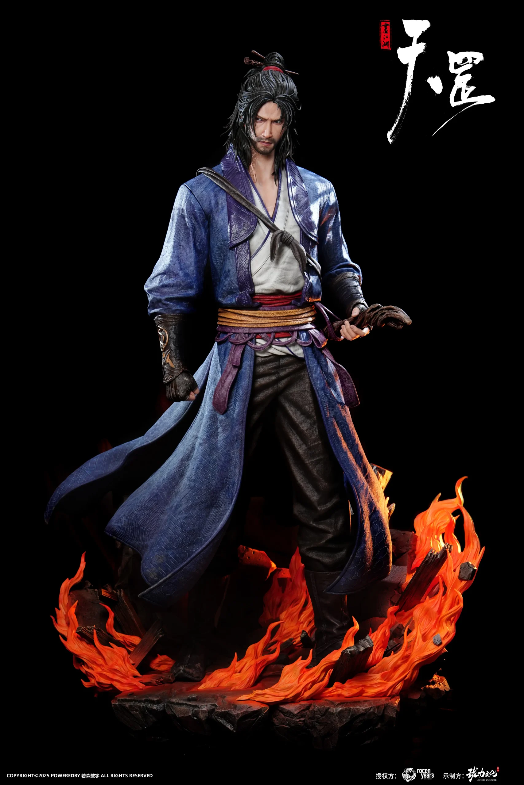 Longli Culture – The Degang Biography of Drawing Jianghu Yuan Tiangang 1/1 Full-Scale Statue (Licensed)