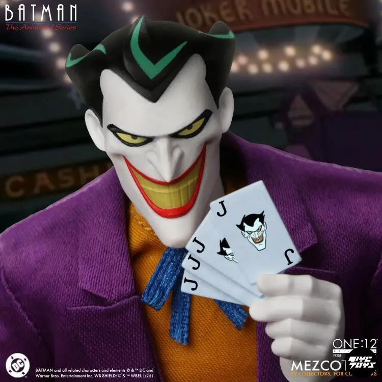 Mezco Studio – Batman 1/12 DC Animated Batman Joker Action Figure (Licensed)