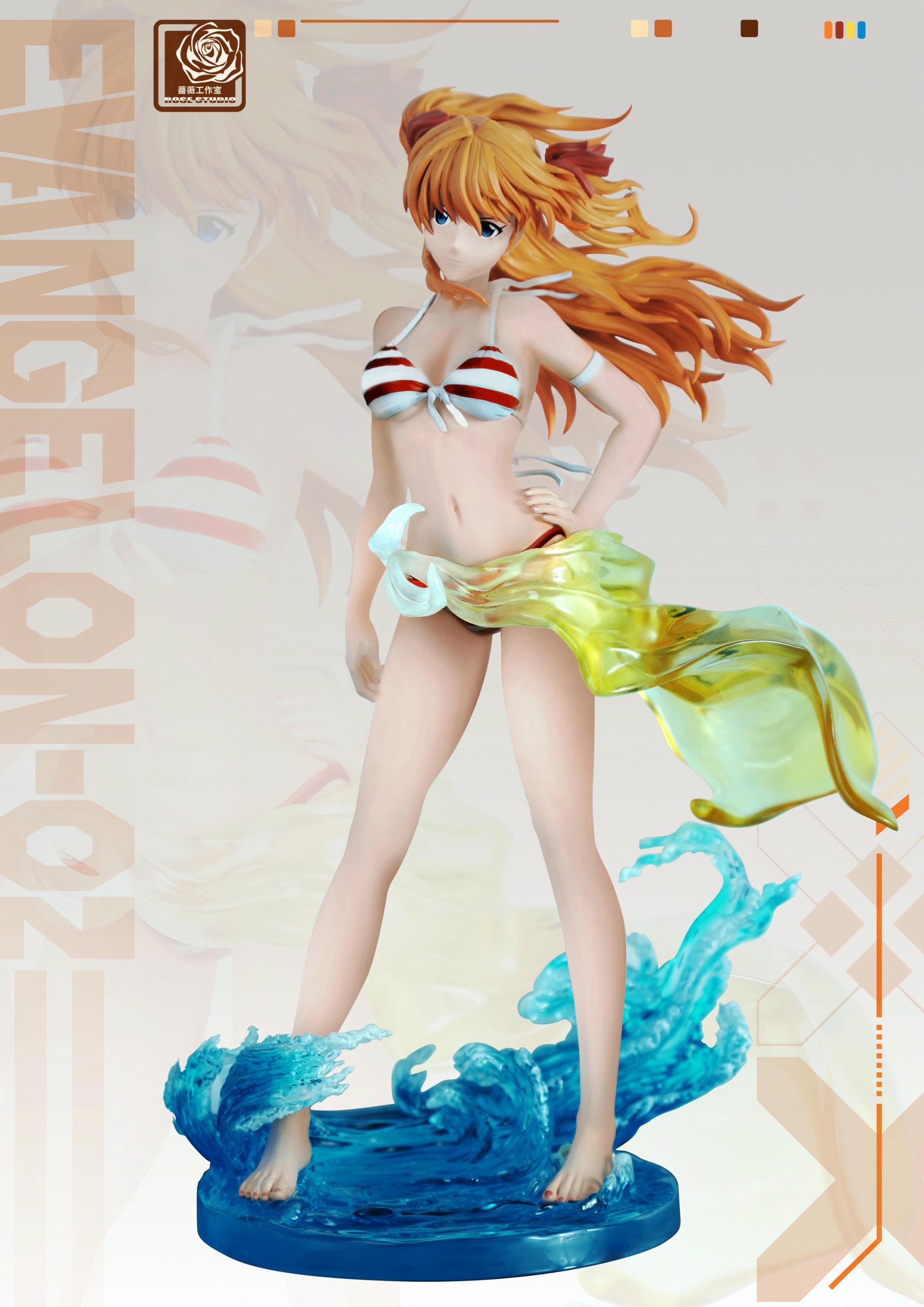 Rose Studio – Neon Genesis Evangelion Eva Summer Resonance Series Asuka Swimsuit
