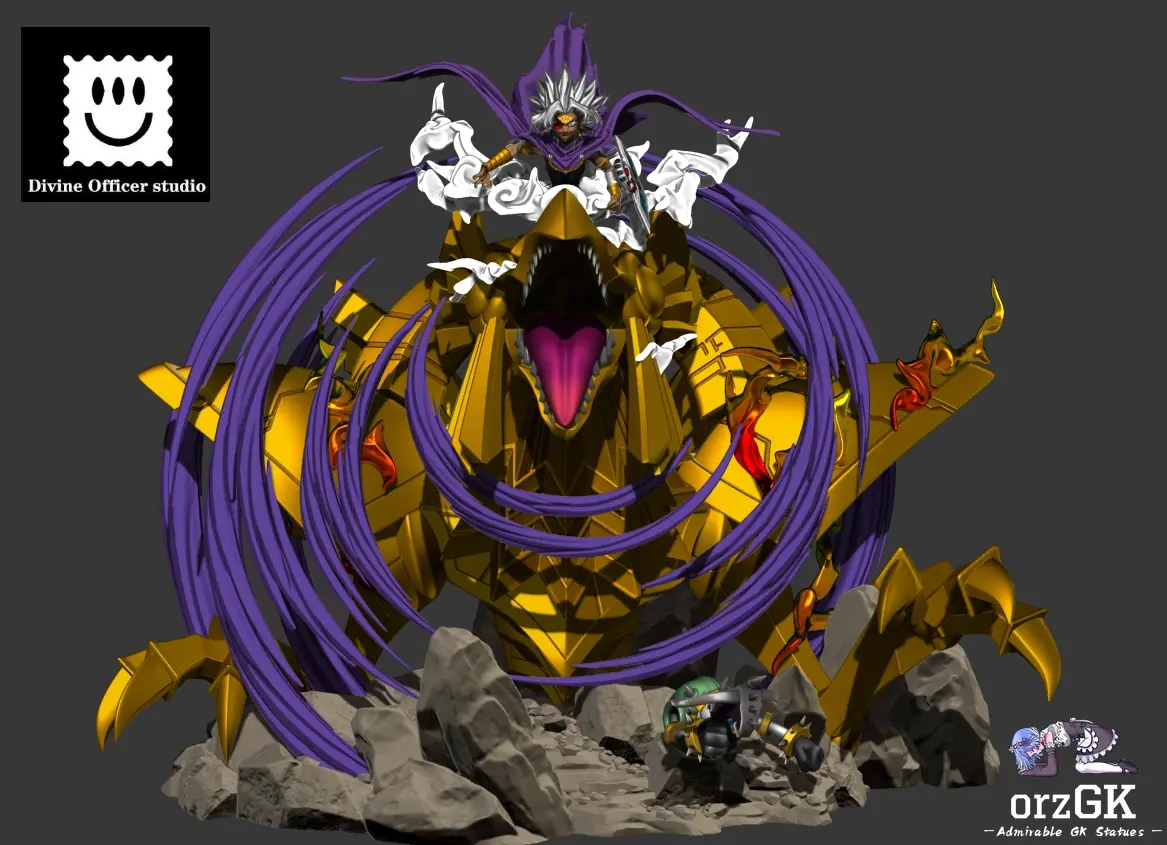 Divine Officer Studio – Yu-Gi-Oh The Three Phantom Gods Series #1 Fusion Marik Ishtar & The Winged Dragon of Ra