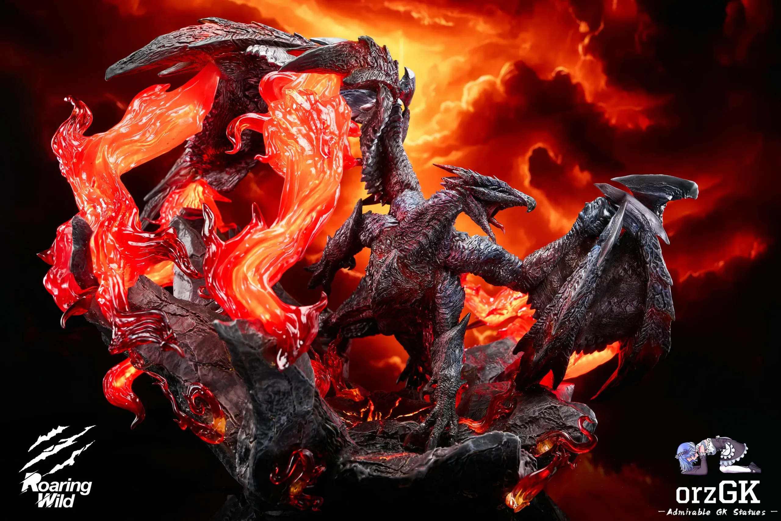 Roaring Wild Studio – Monster Hunter Valstrax & Risen Crimson Glow Valstrax